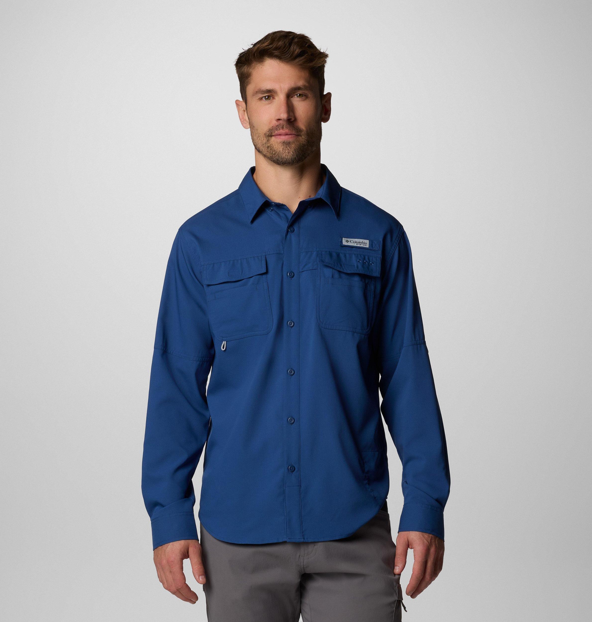 Columbia Mens PFG Blood and Guts V Long Sleeve Shirt- Product Image