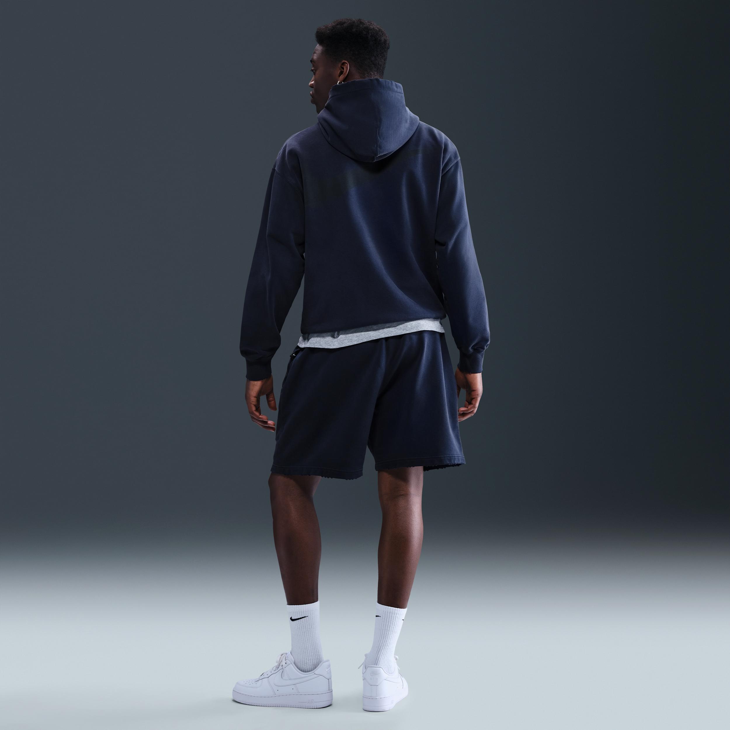 Nike Mens Solo Swoosh French Terry Pullover Hoodie | IB8749-451 Product Image