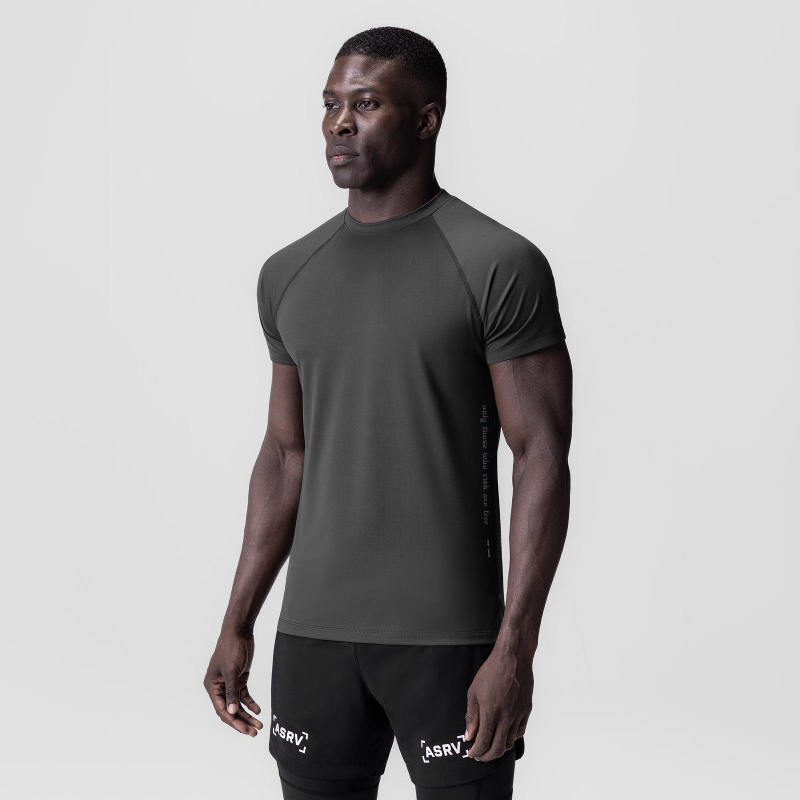 0839. 3D-Lite® 2.0 Lycra® Fitted Tee - Space Grey "OTWR" Product Image