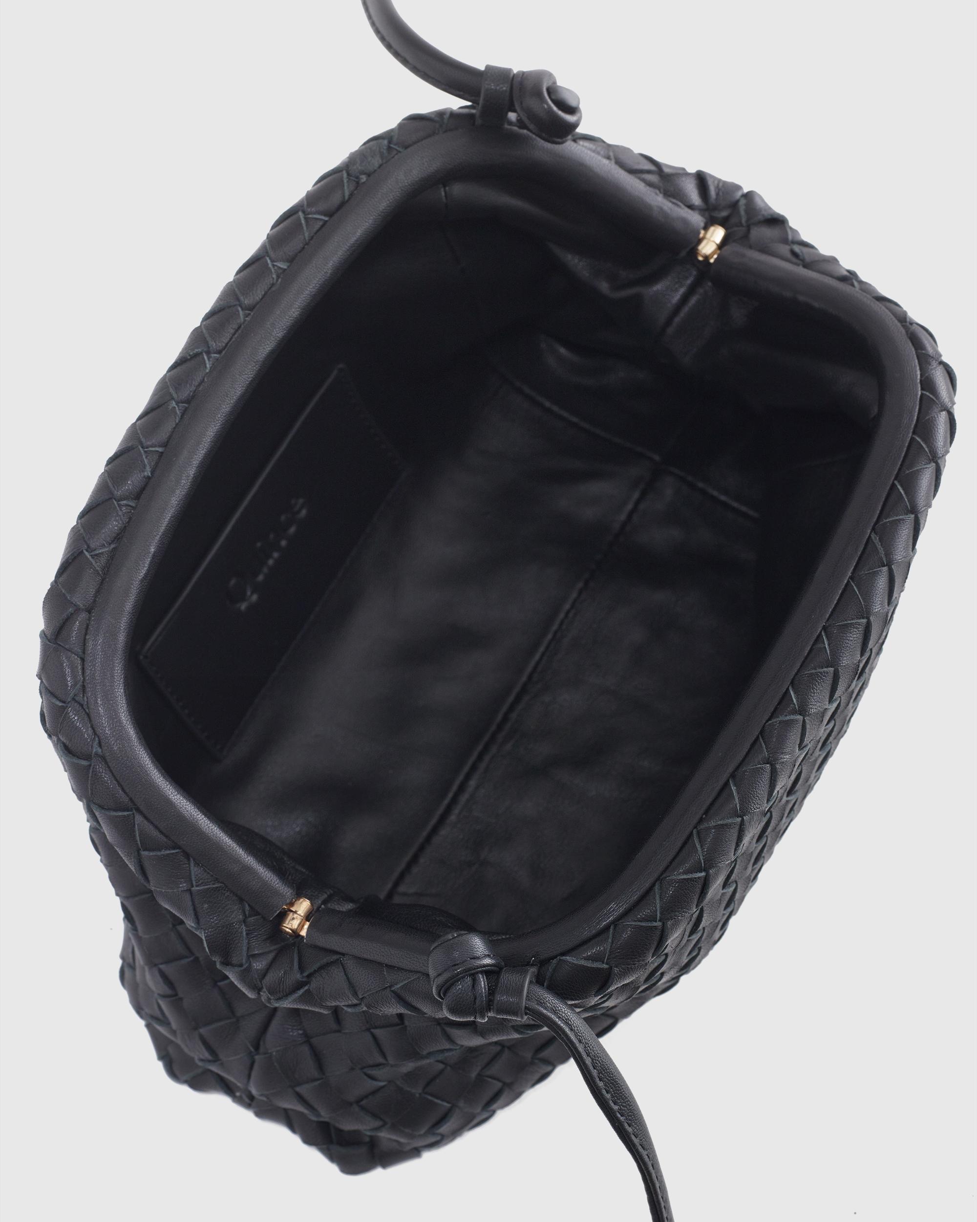 Quince | Women's Italian Leather Handwoven Pouch Crossbody Clutch Product Image