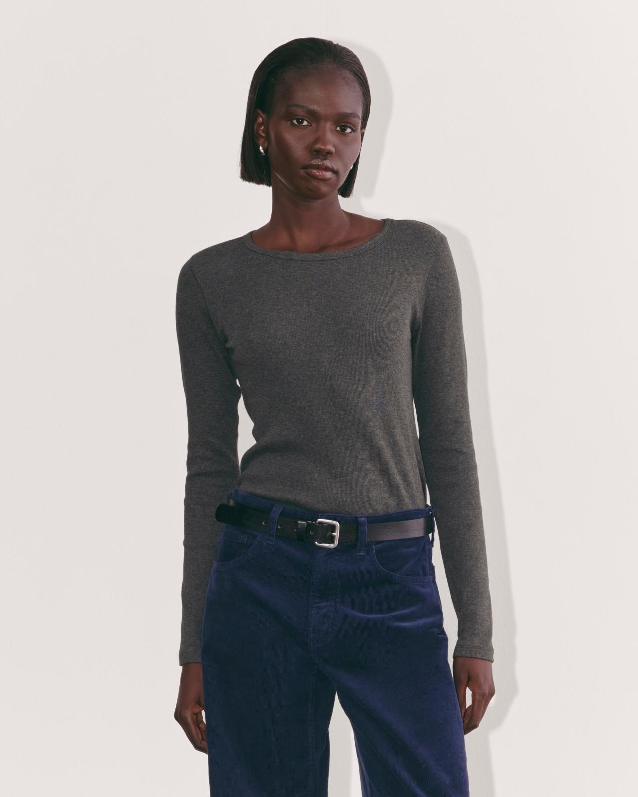 Womens Luxe Rib Long-Sleeve Crew Sweater by Everlane Product Image