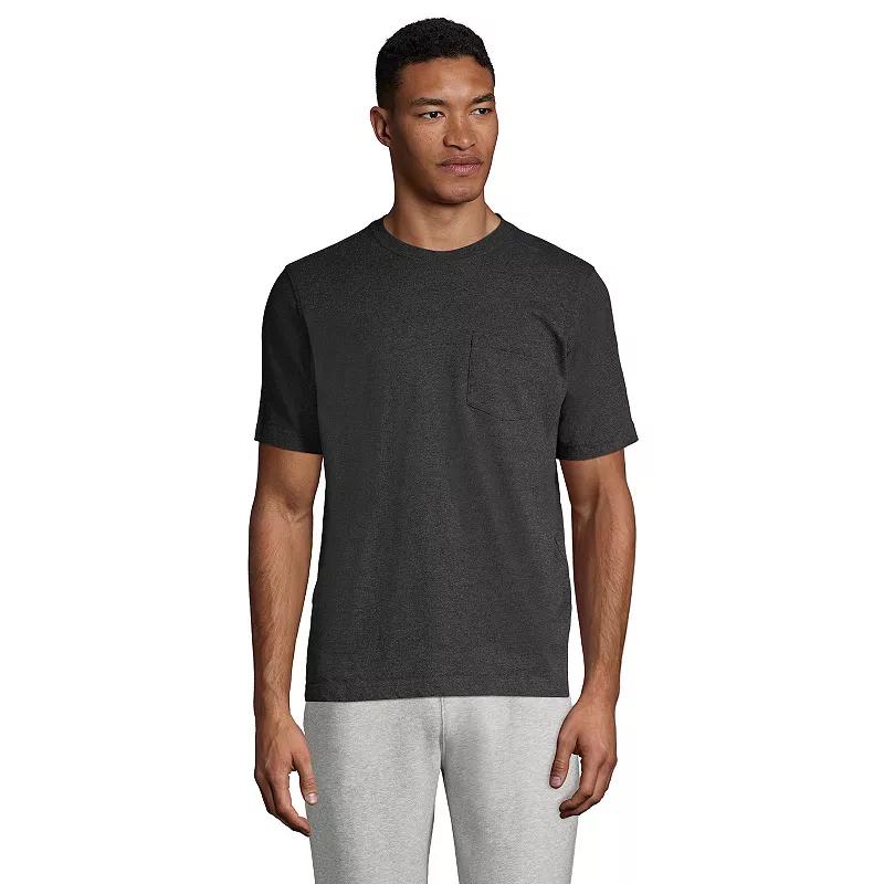 Big & Tall Lands' End Short Sleeve Super-T Pocket Tee, Men's,  Product Image