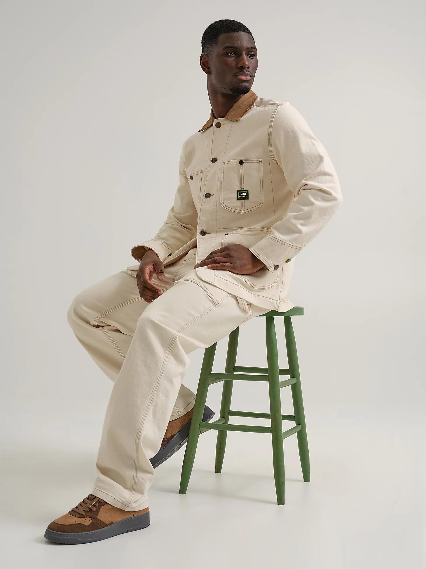 Men's Lee® x Crayola® Ecru Loose Straight Carpenter Pant | Men's Pants | Lee® Product Image
