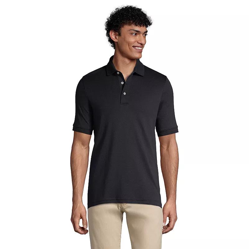 Big & Tall Lands' End Tailored-Fit Super Soft Supima Polo, Men's,  Product Image