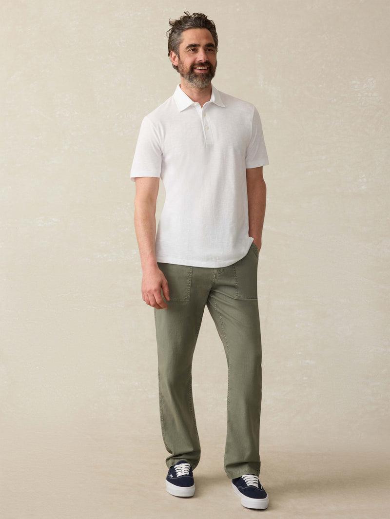 Sunwashed T-Shirt Polo - White Product Image