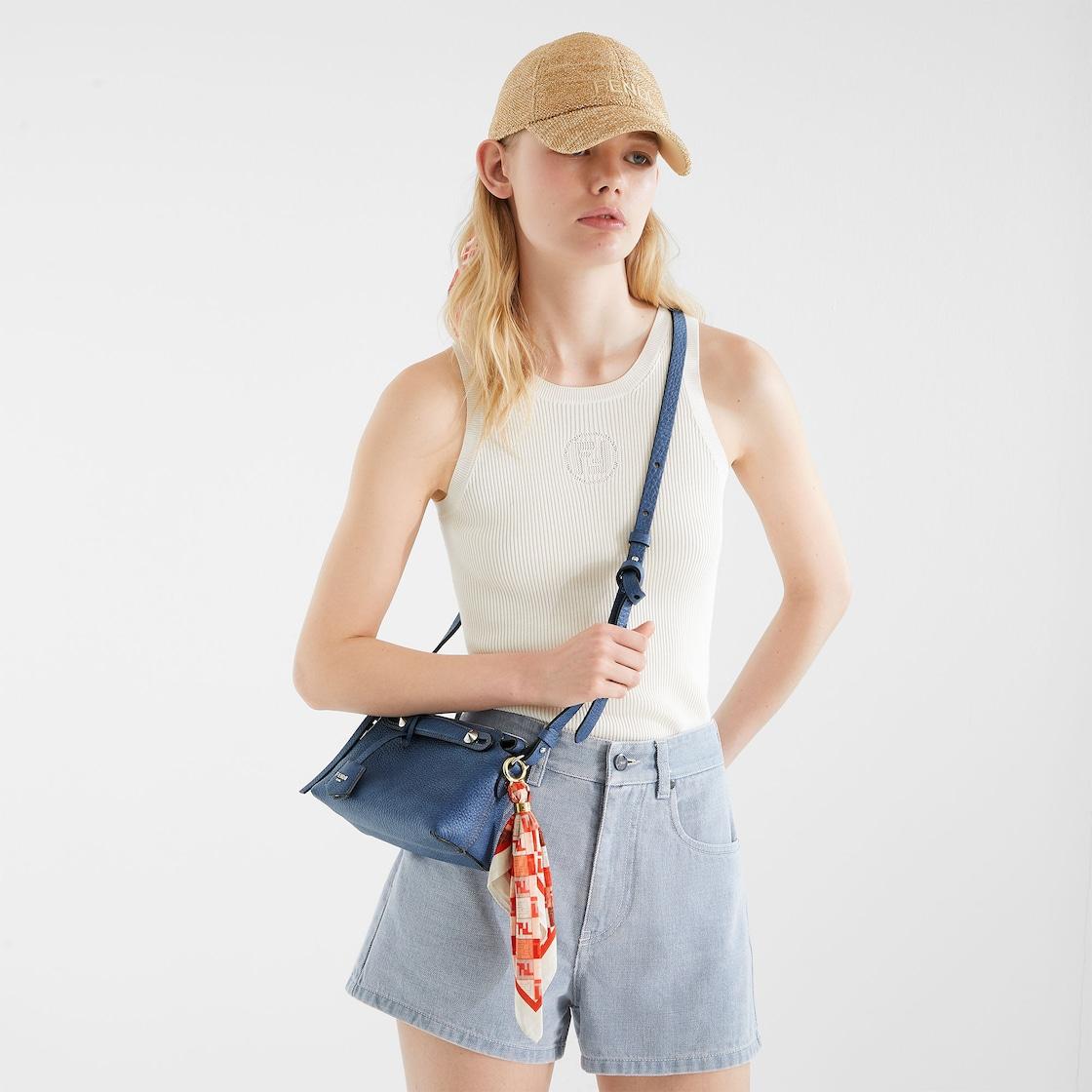 By The Way Soft MiniBlue leather denim-effect mini-bag Product Image