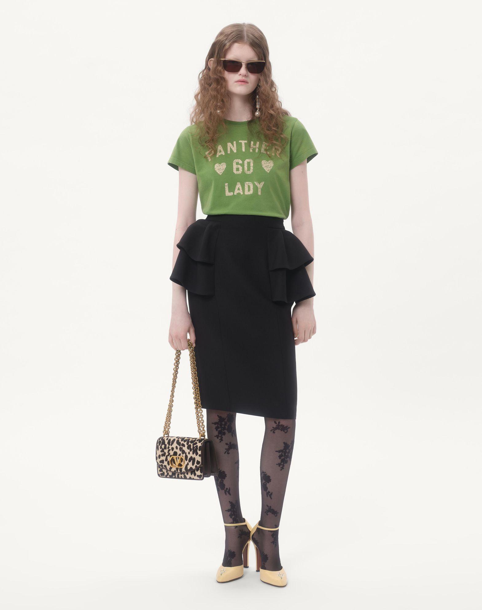 Valentino Garavani Vain Small Shoulder Bag In Pony Effect Calfskin With Animalier Print Product Image