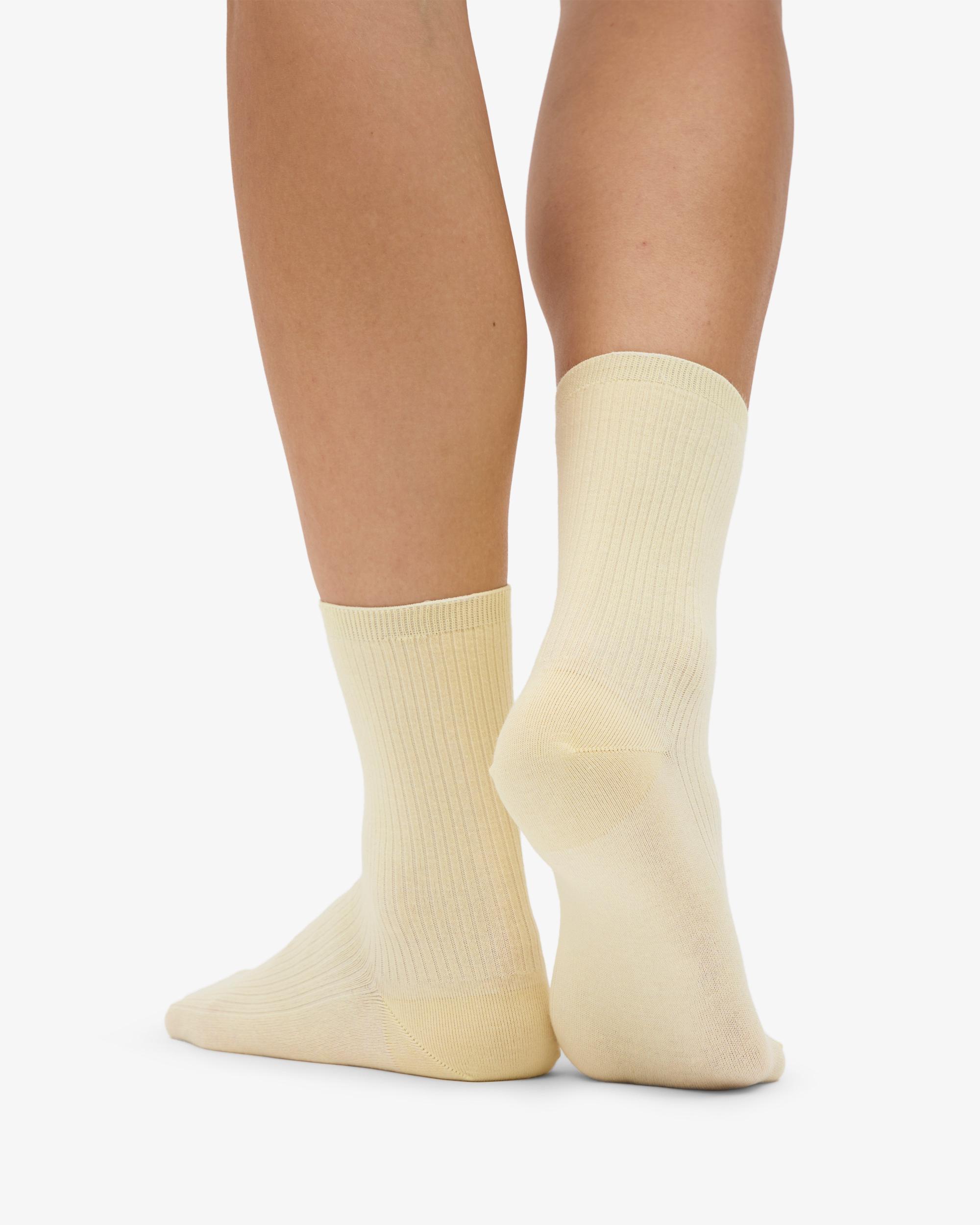 Women Classic Organic Sock - Soft Yellow Product Image