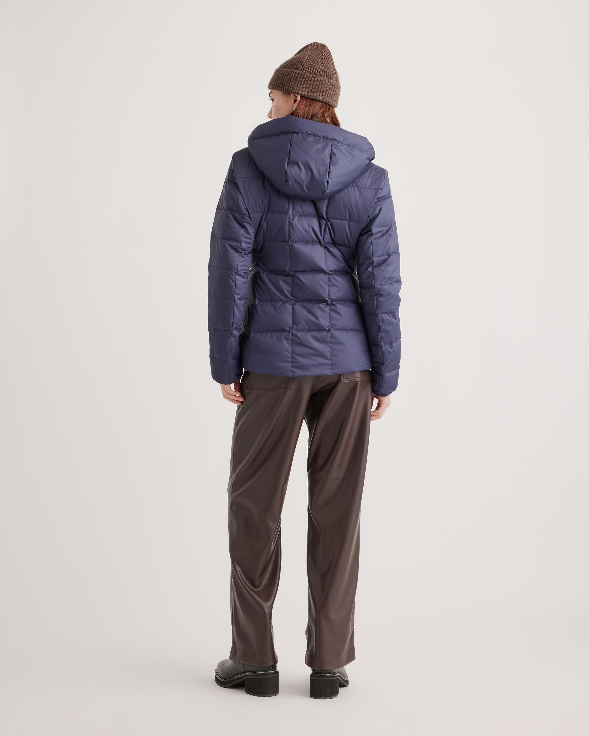 Quince | Women's Lightweight Down Packable Puffer Hooded Jacket Recycled Polyester Product Image
