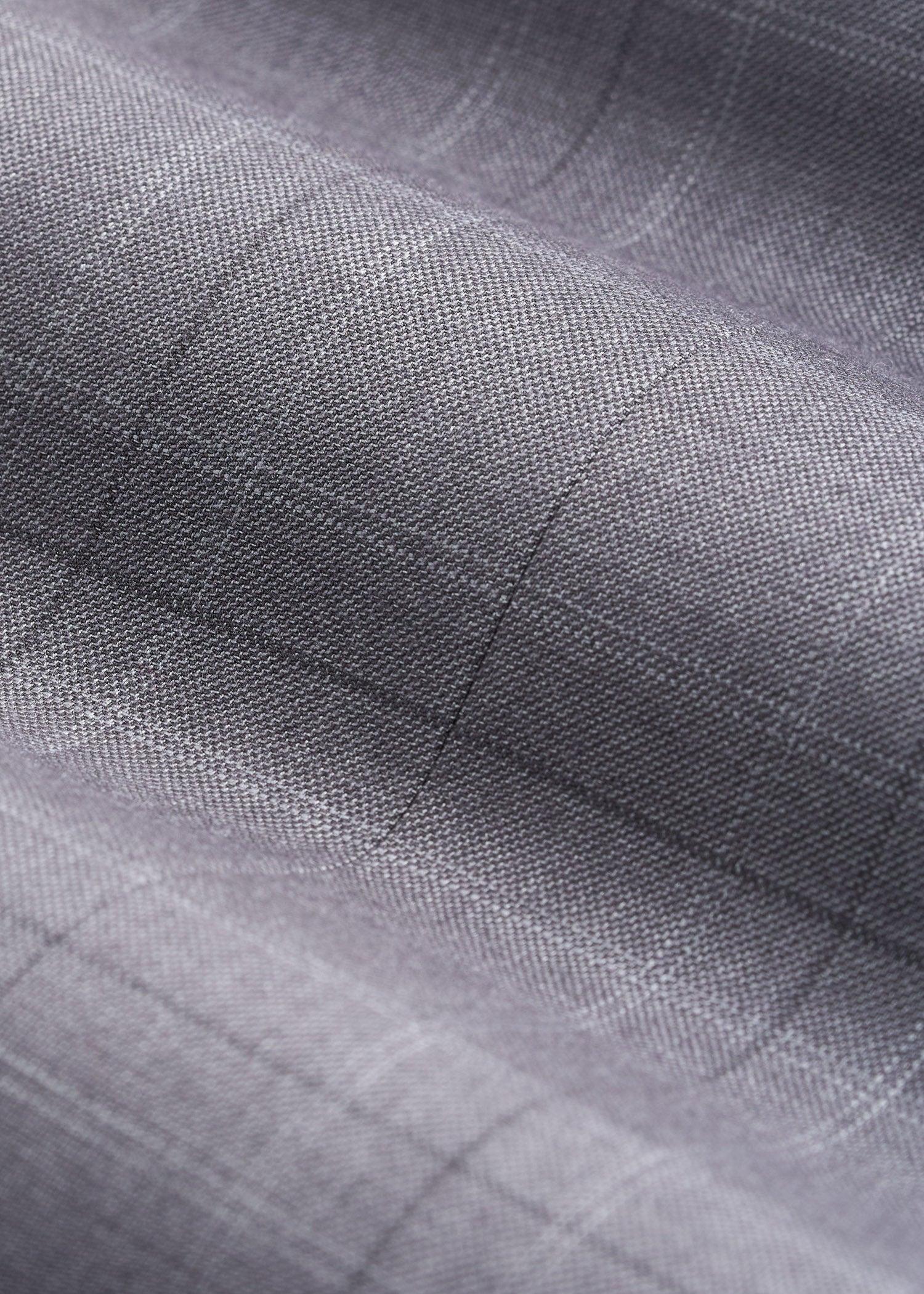 Suit Trousers for Tall Men in Light Grey Plaid Male Product Image