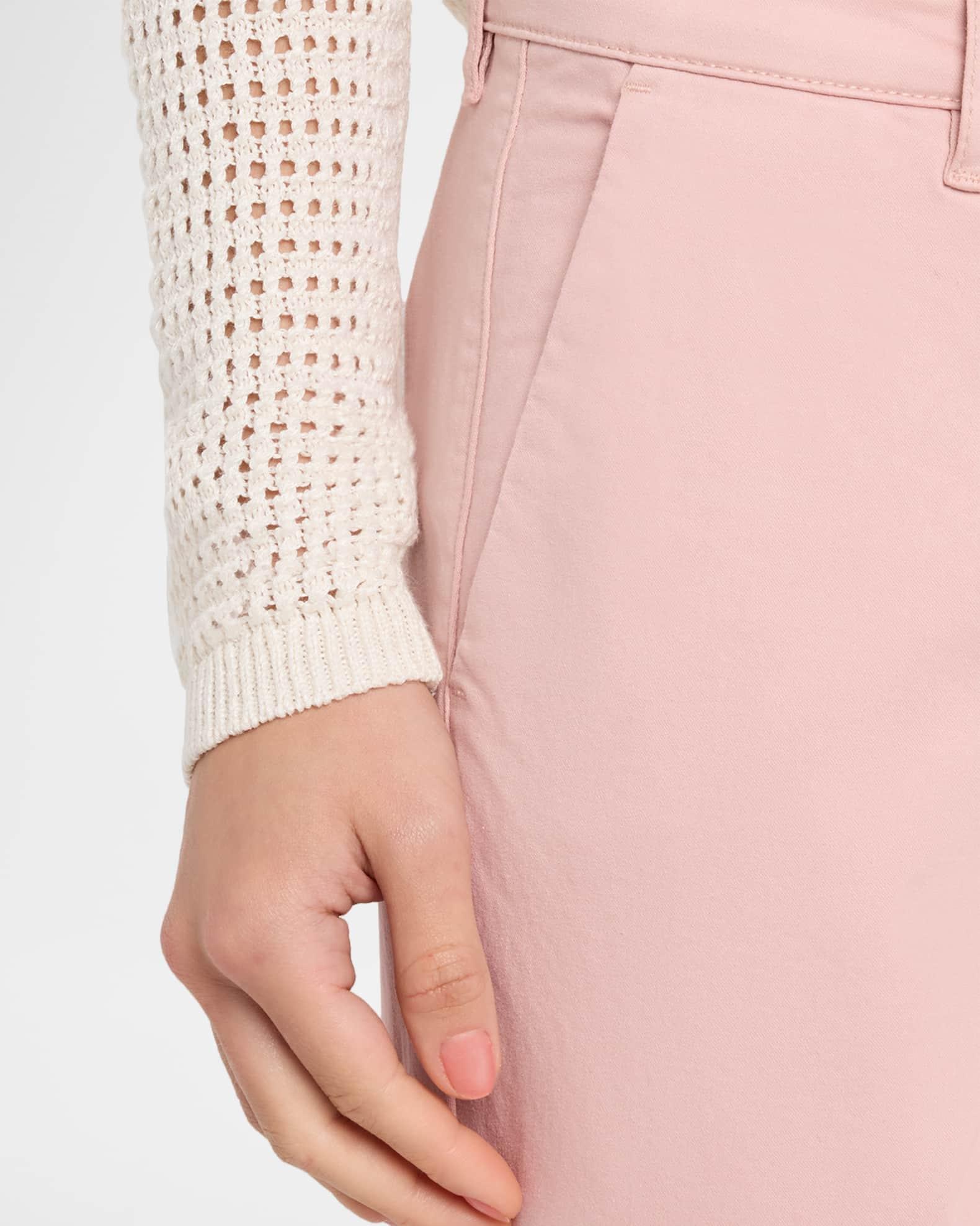 Cathy Cropped Slim Stretch Cotton Pants Product Image