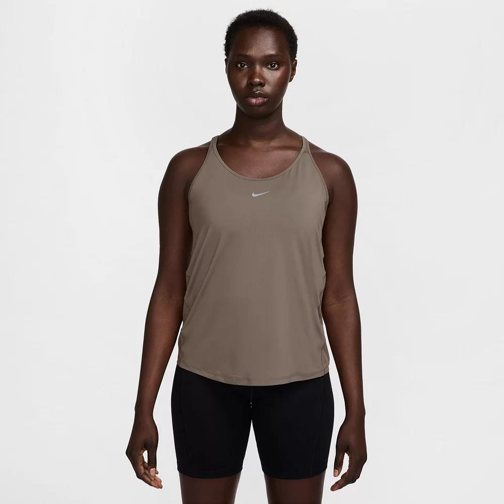 Women's Nike One Classic Dri-FIT Strappy Tank Top, Size: XS, Mink Brown Product Image
