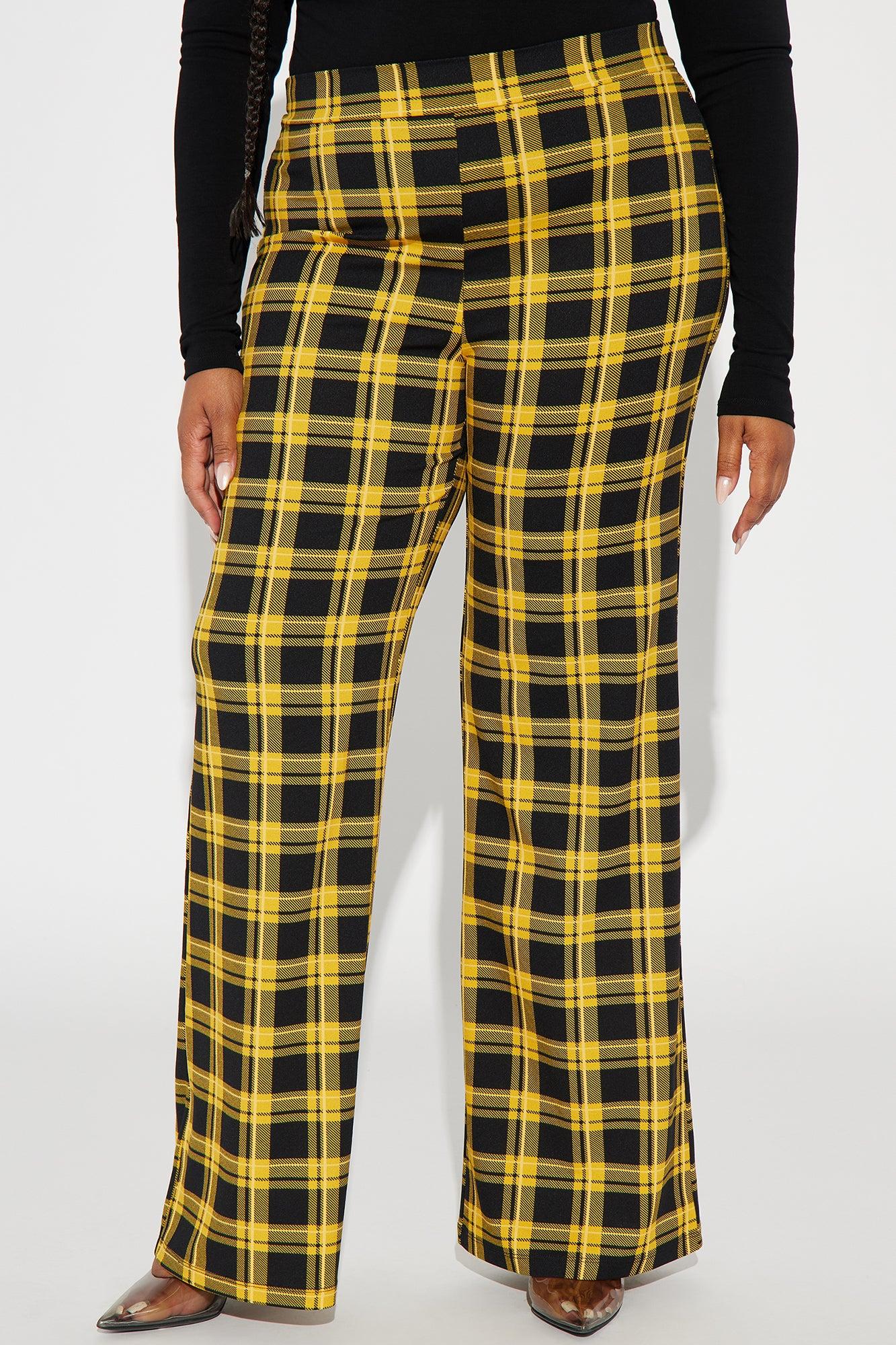 Jahia Flare Pants - Yellow/combo Product Image