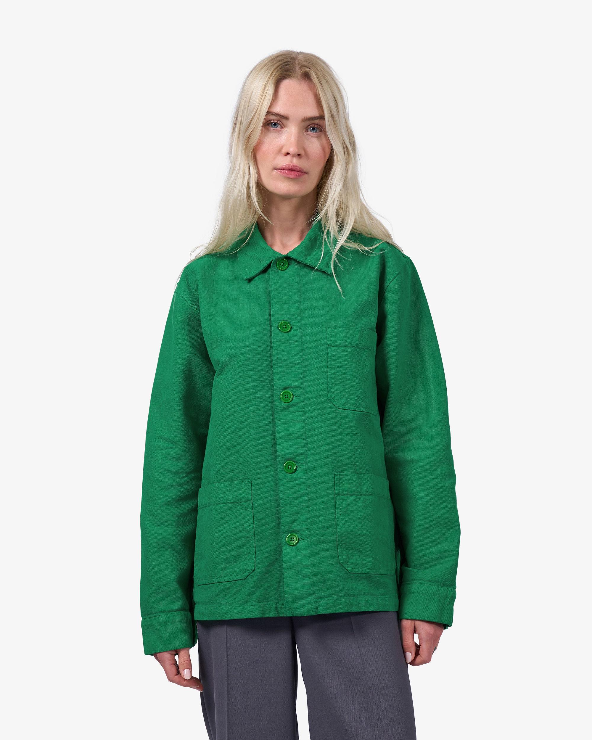 Organic Workwear Jacket - Dusty Olive Product Image