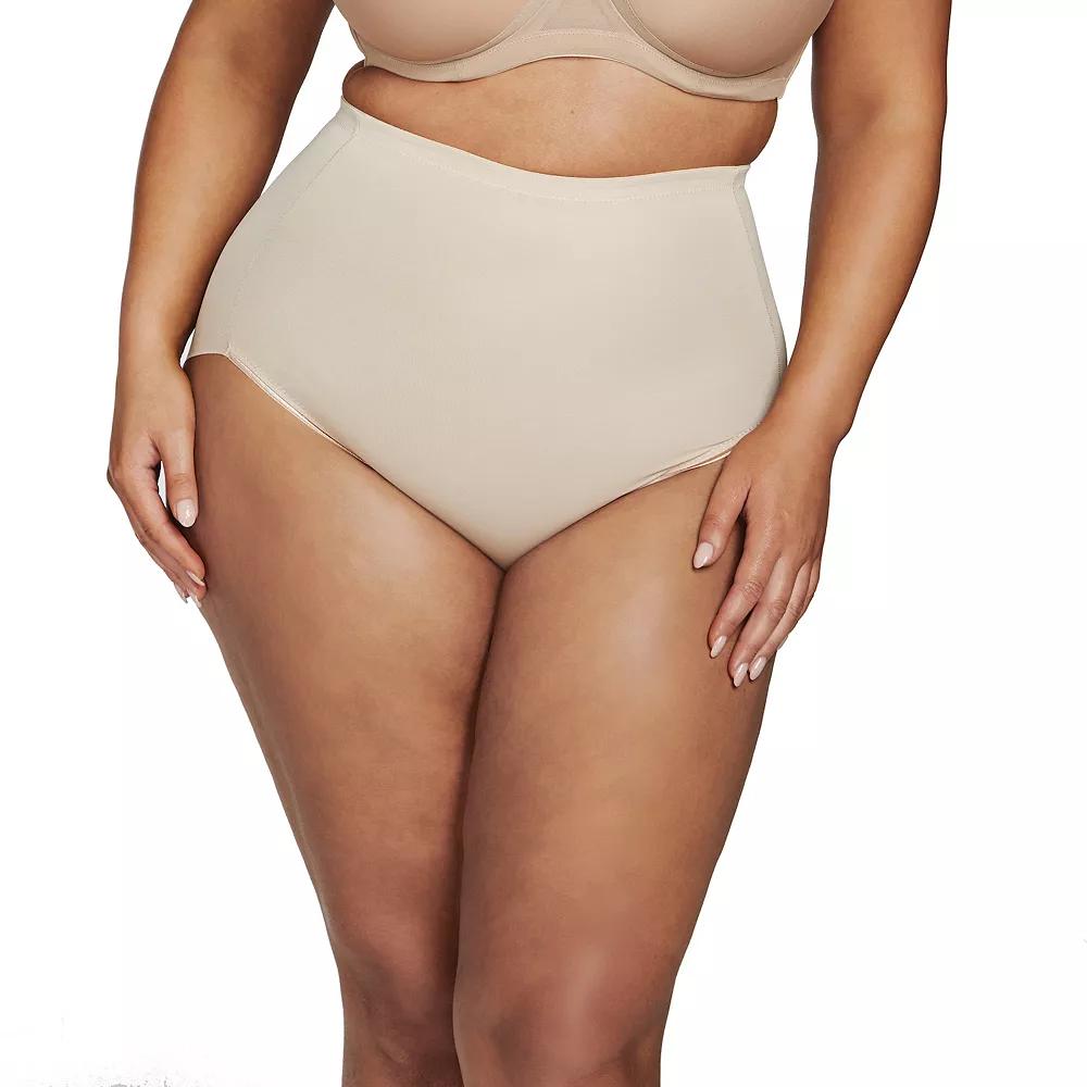Plus Size Naomi & Nicole® Firm Control Shapewear Unbelievable Comfort® Brief 7784, Women's, Size: 2XL, Warm Beige Product Image