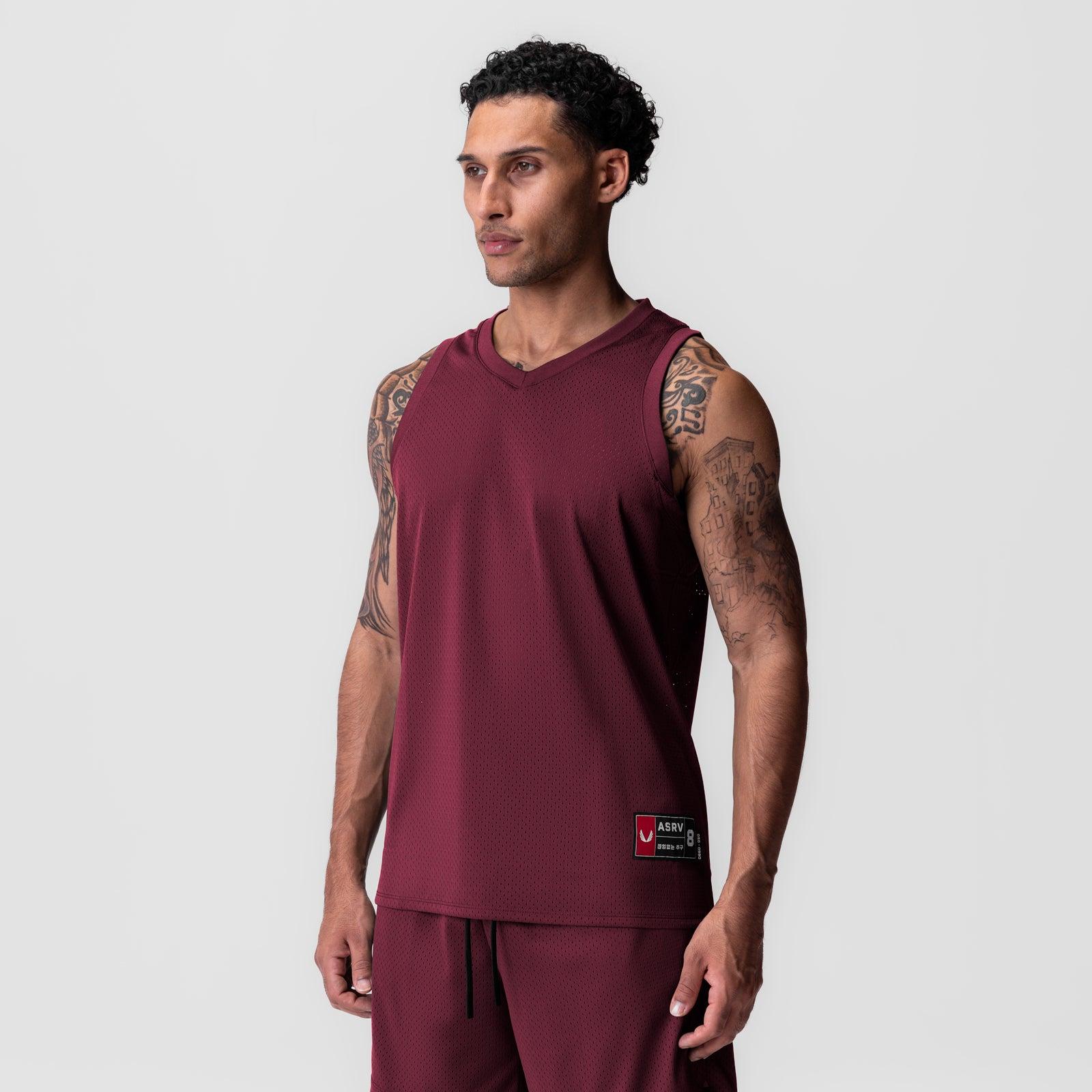 0990. Ion-Mesh Basketball Jersey - Crimson Product Image