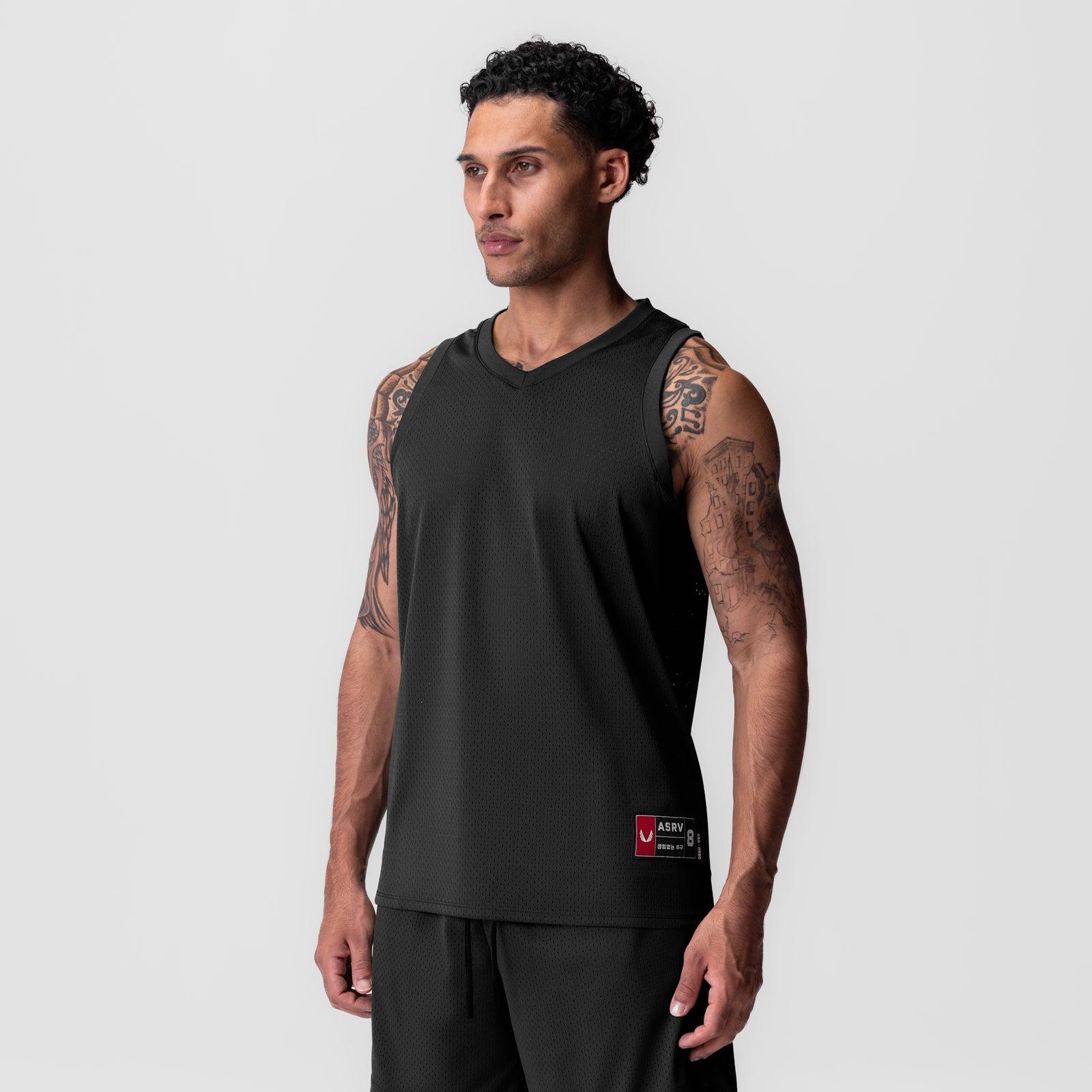 0990. Ion-Mesh Basketball Jersey - Black Product Image