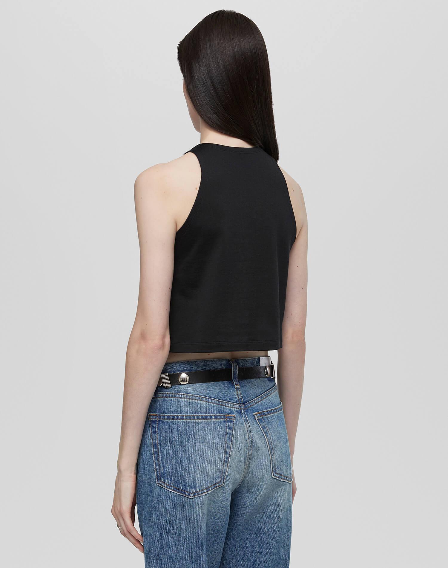 Shrunken Boyfriend Jersey - Black Female Product Image