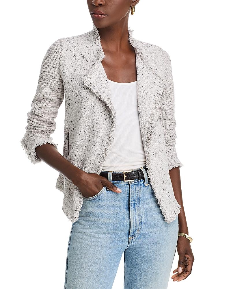 Nic+Zoe Fringe Mix Knit Jacket Product Image