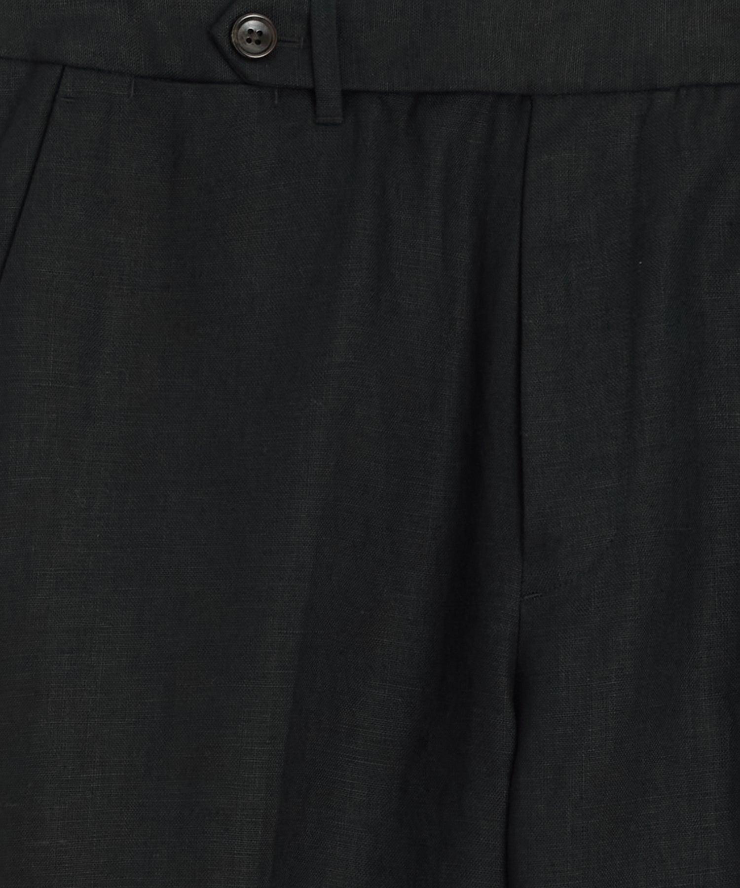 Straight Fit Linen Tab Trouser Product Image