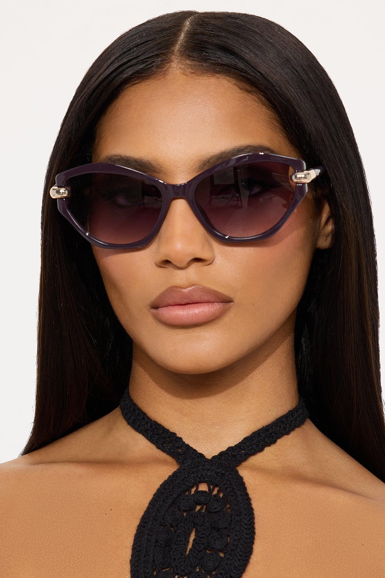All You Wanted Sunglasses - Purple Female Product Image