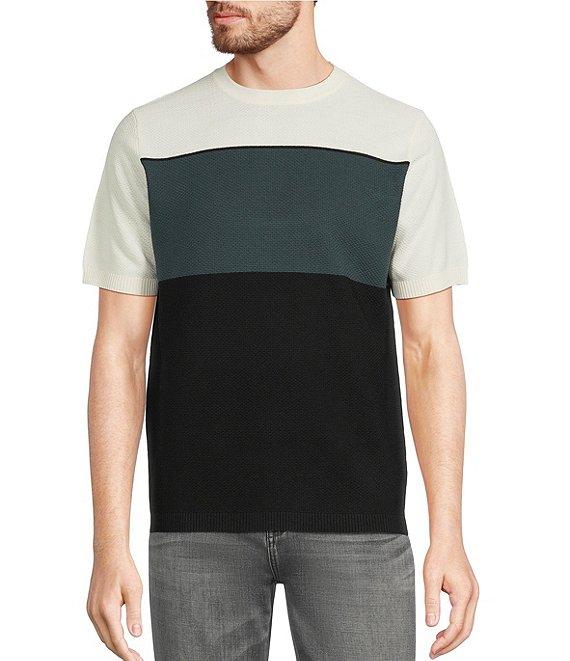 Murano Textured Snit Short Sleeve T-Shirt Product Image