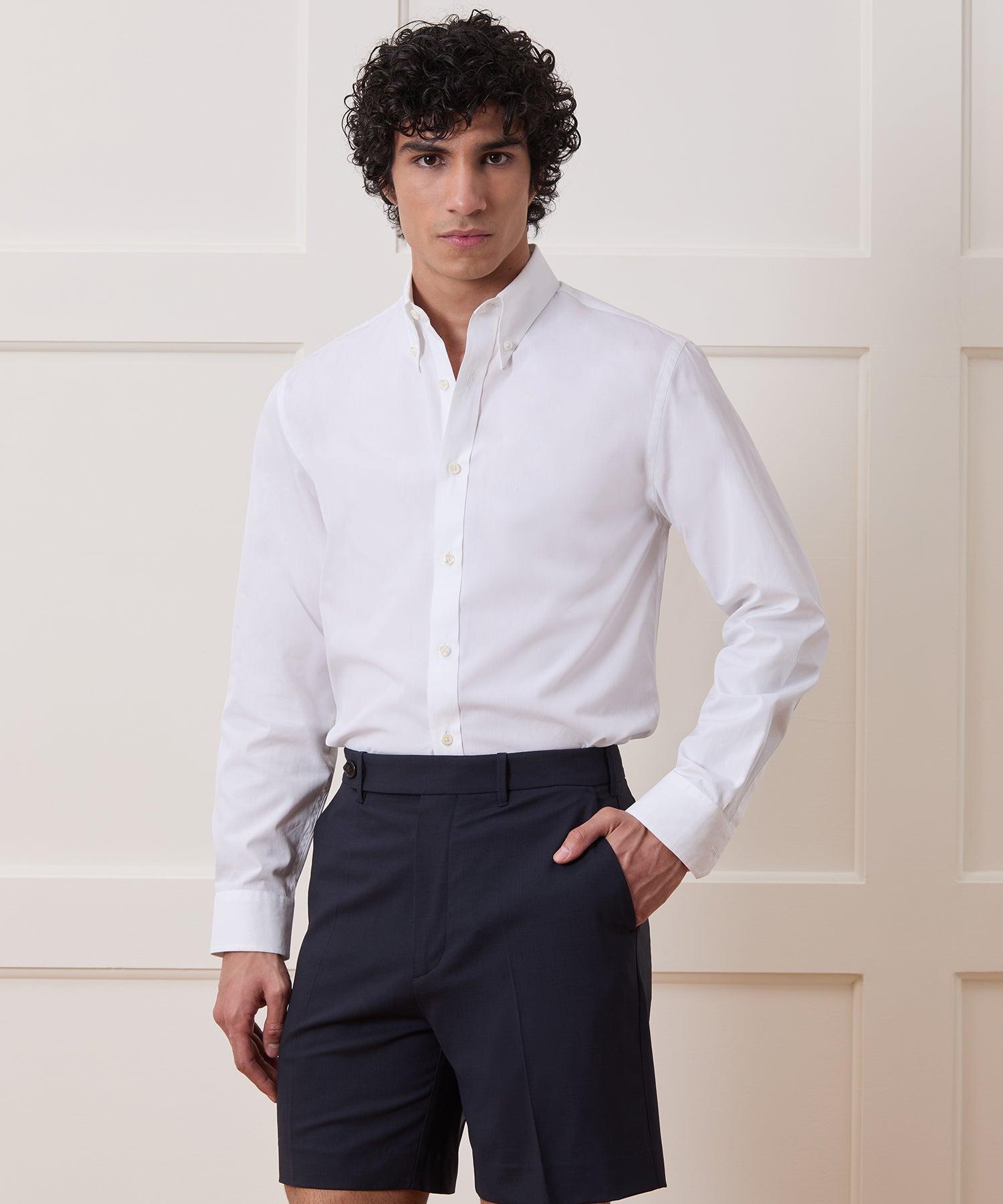 Cotton Poplin Button-Down Collar Dress Shirt Product Image