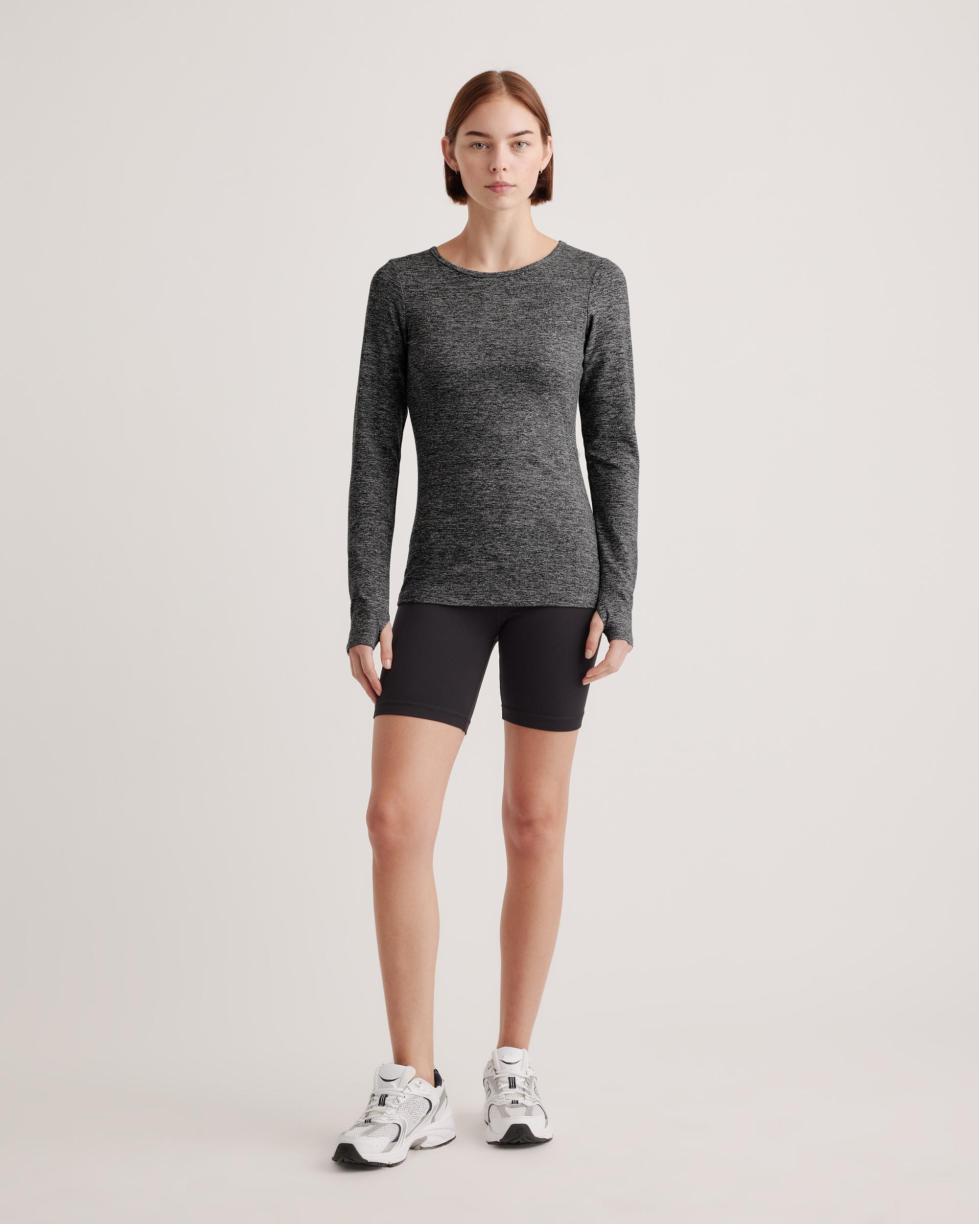 Quince | Women's Ultra-Soft Fitted Long Sleeve Top Size XL, Polyester Product Image