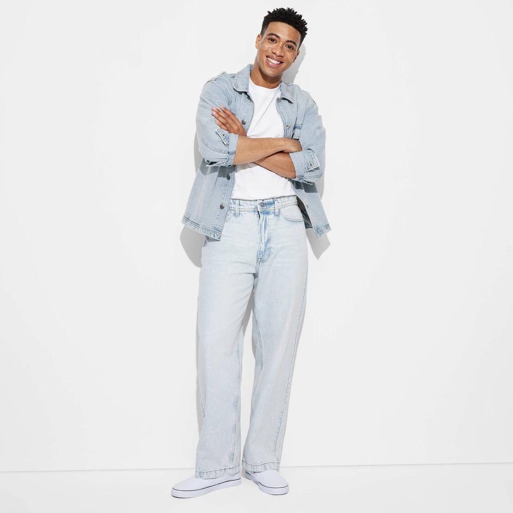 Men's Baggy Fit Jeans - Original Use™ 40x30: Midweight Denim, Straight Leg, Regular Rise, Fly Button Closure Product Image
