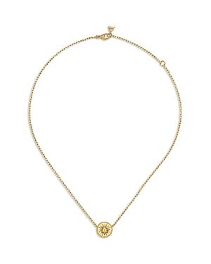 Womens Celestial Orbit 18K Yellow Gold & 0.12 TCW Diamond Sun Pendant Necklace Product Image