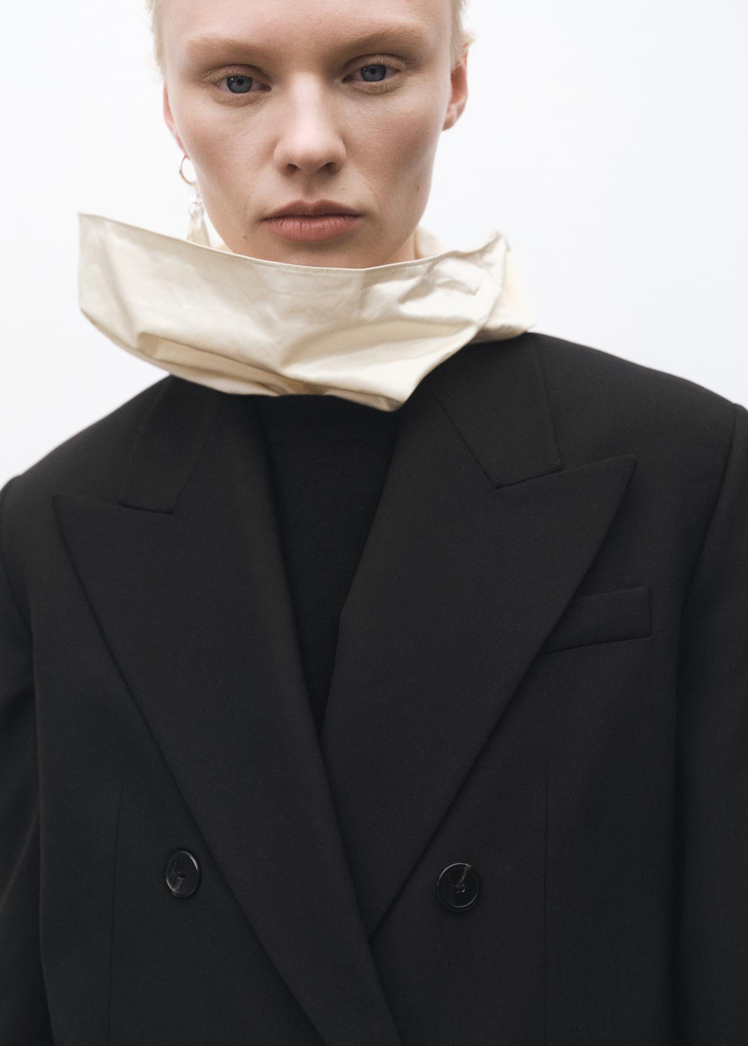 Wool-blend suit jacket - Women | MANGO USA Product Image