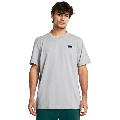 Under Armour HW LC Patch Short Sleeve - Mens White Product Image