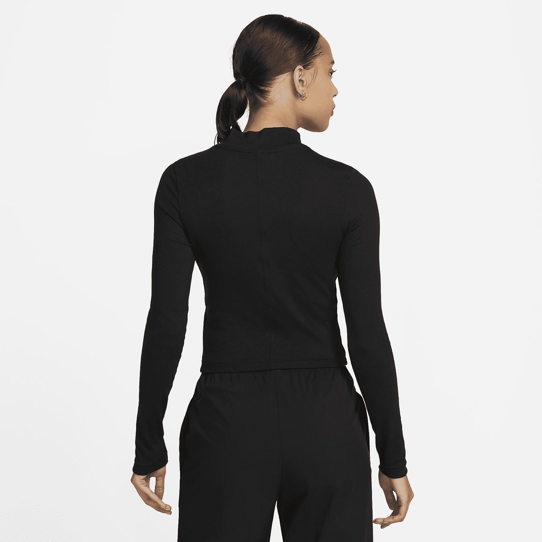 Nike Sportswear Essential Women's Ribbed Mock-Neck Long-Sleeve Top Product Image