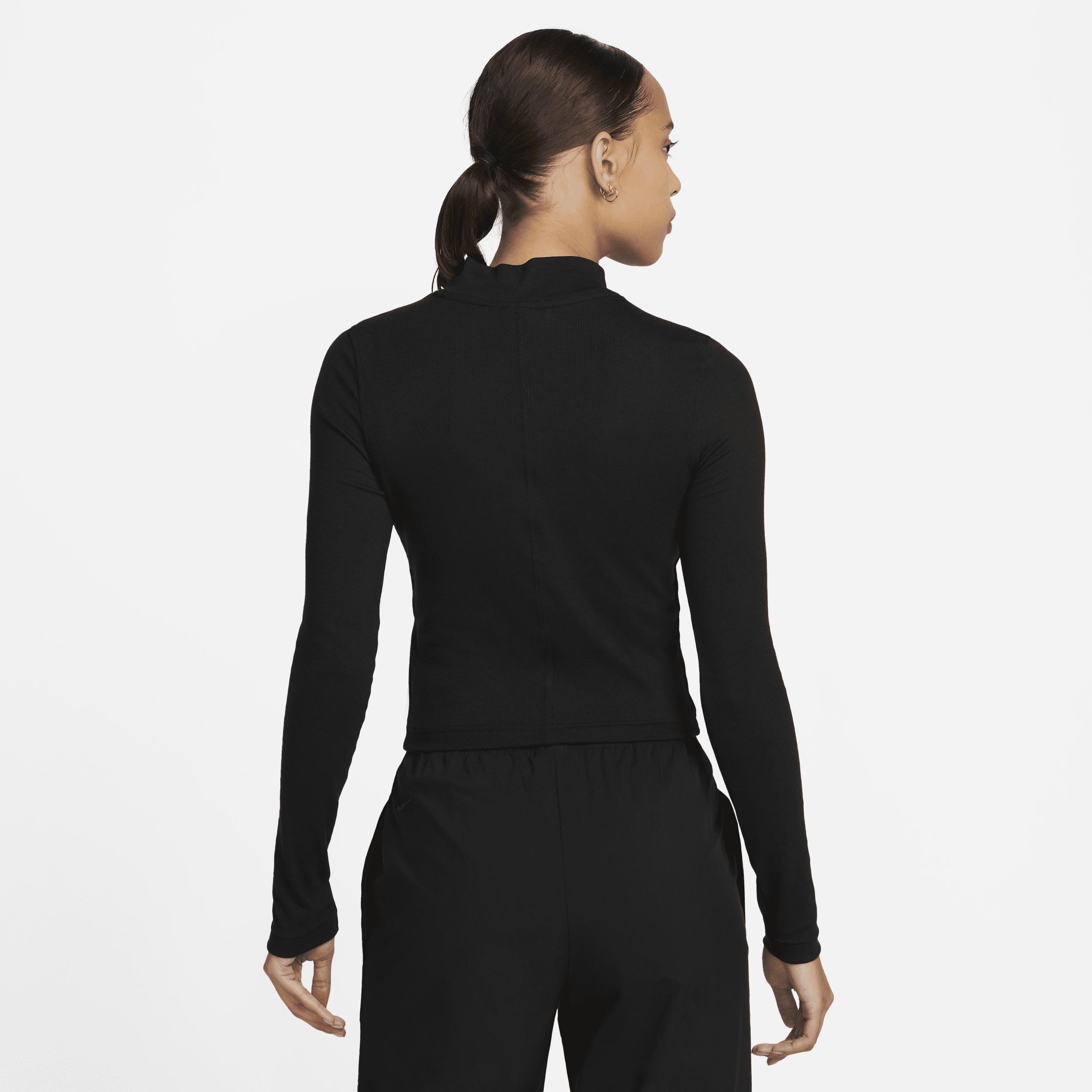 Nike Sportswear Essential Women's Ribbed Mock-Neck Long-Sleeve Top Product Image