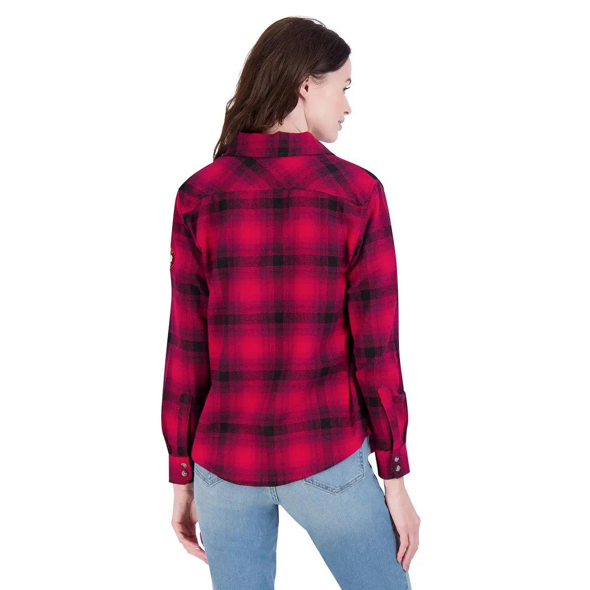 Canada Weather Gear Women's Vintage Plaid Double Pocket Shirt Female Product Image