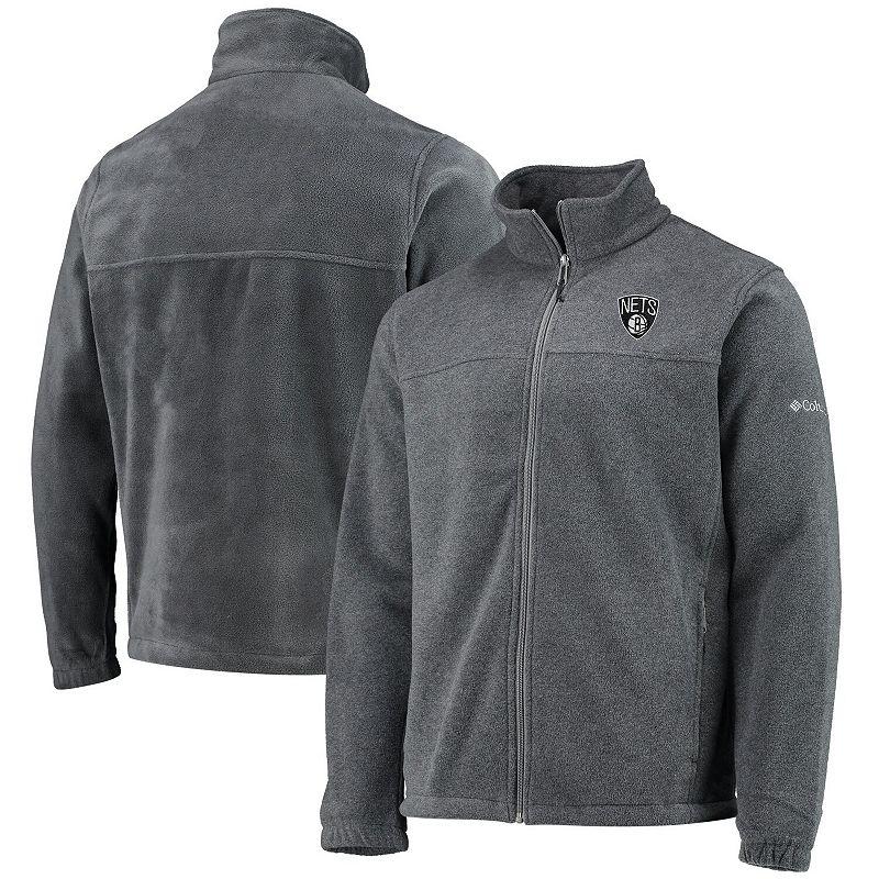 Men's Columbia Philadelphia 76ers Heathered Charcoal Flanker Full-Zip Jacket,  Product Image