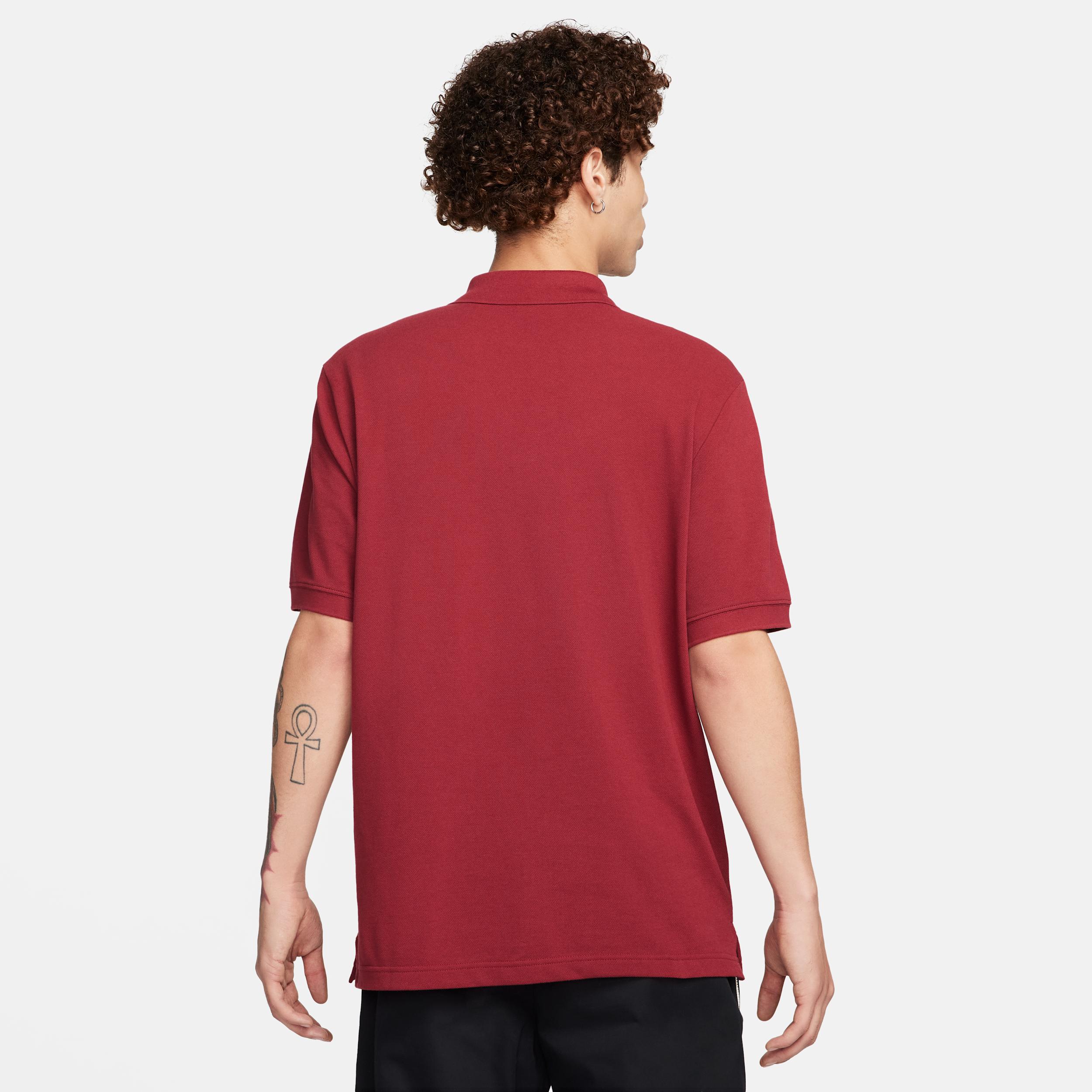 Nike Mens Nike Club SS Polo Pique - Mens Black/White Product Image