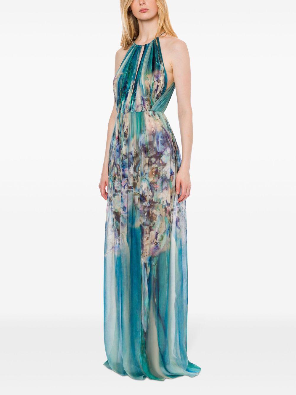 marble-print maxi dress Product Image