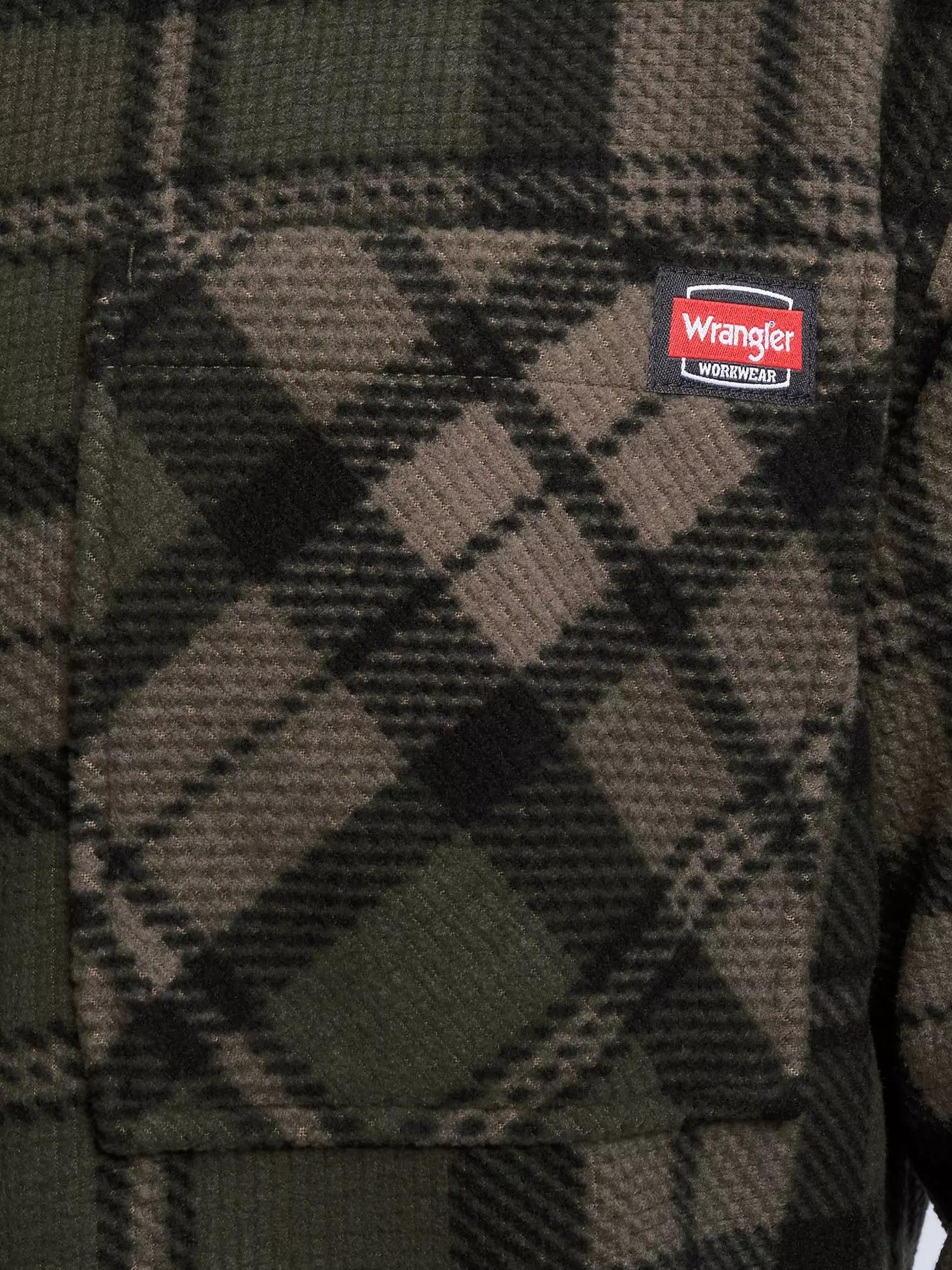 Men's Faux Shearling Workwear Flannel Overshirt | Men's SHIRTS | Wrangler® Product Image