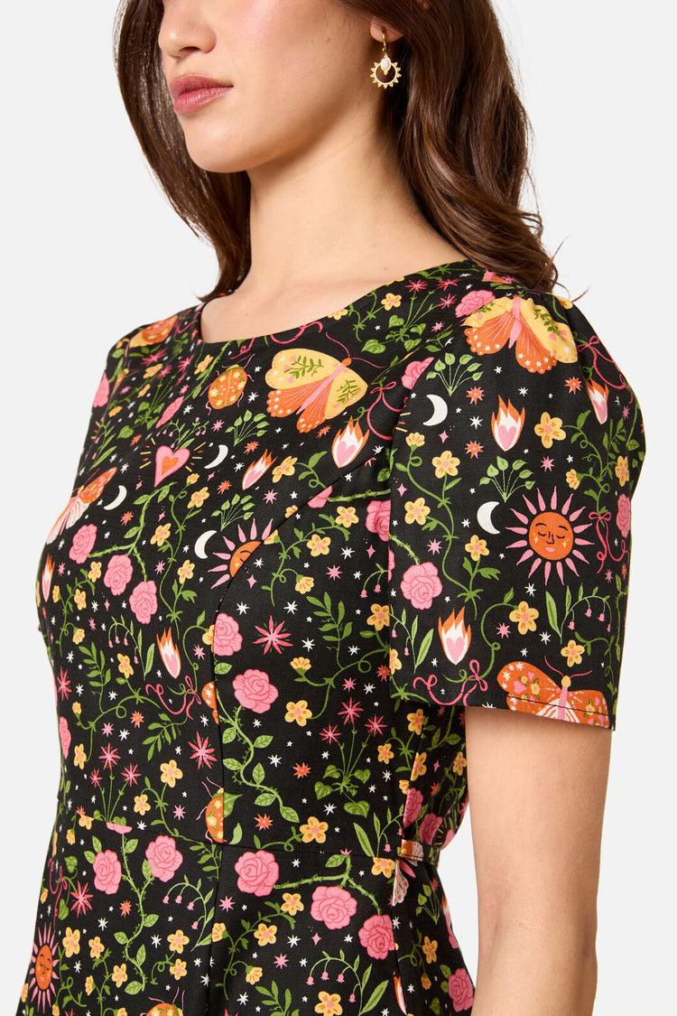 Folk Art Midi Dress Product Image