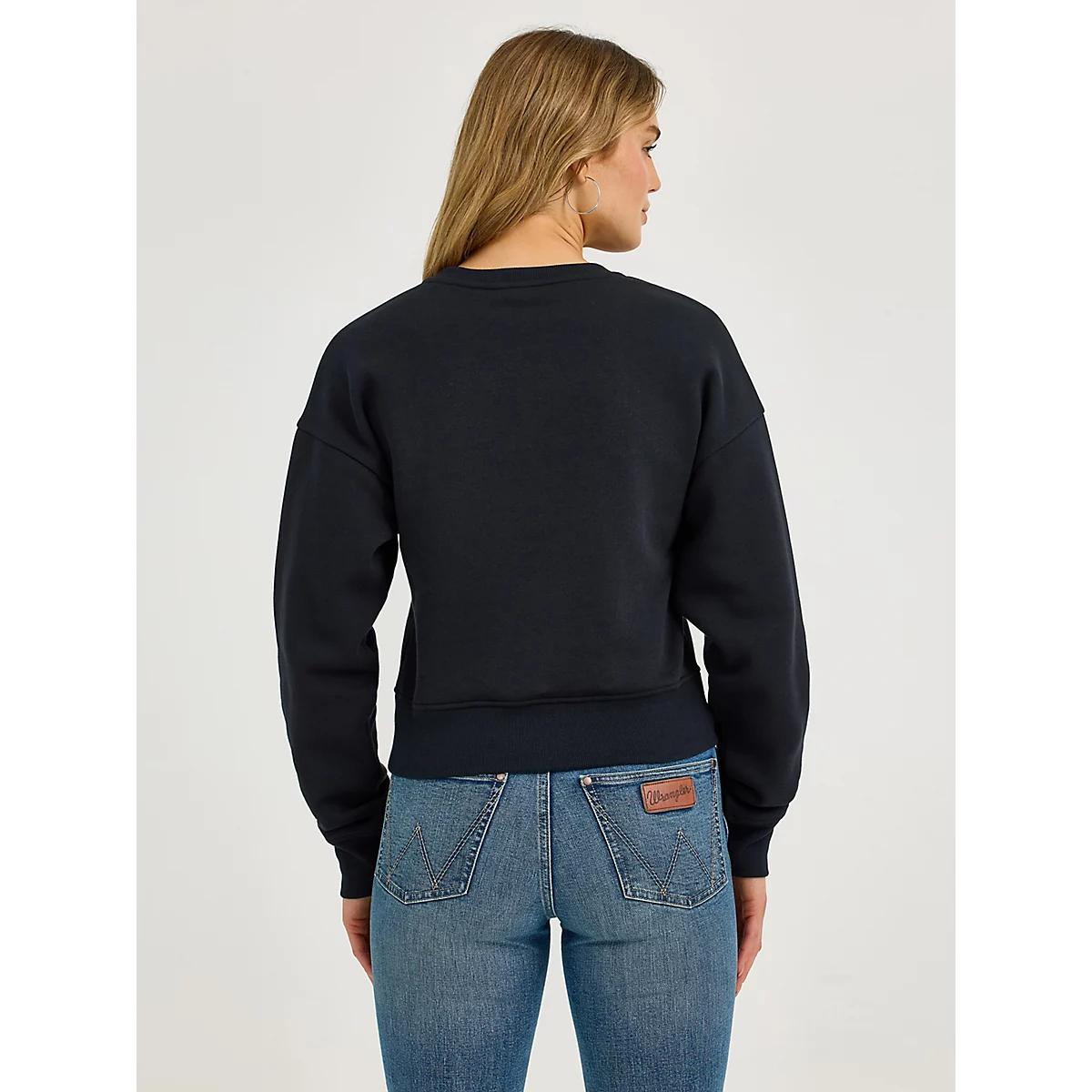 Women's Long Live Cowboys Crew Sweatshirt | Women's TOPS | Wrangler® Product Image