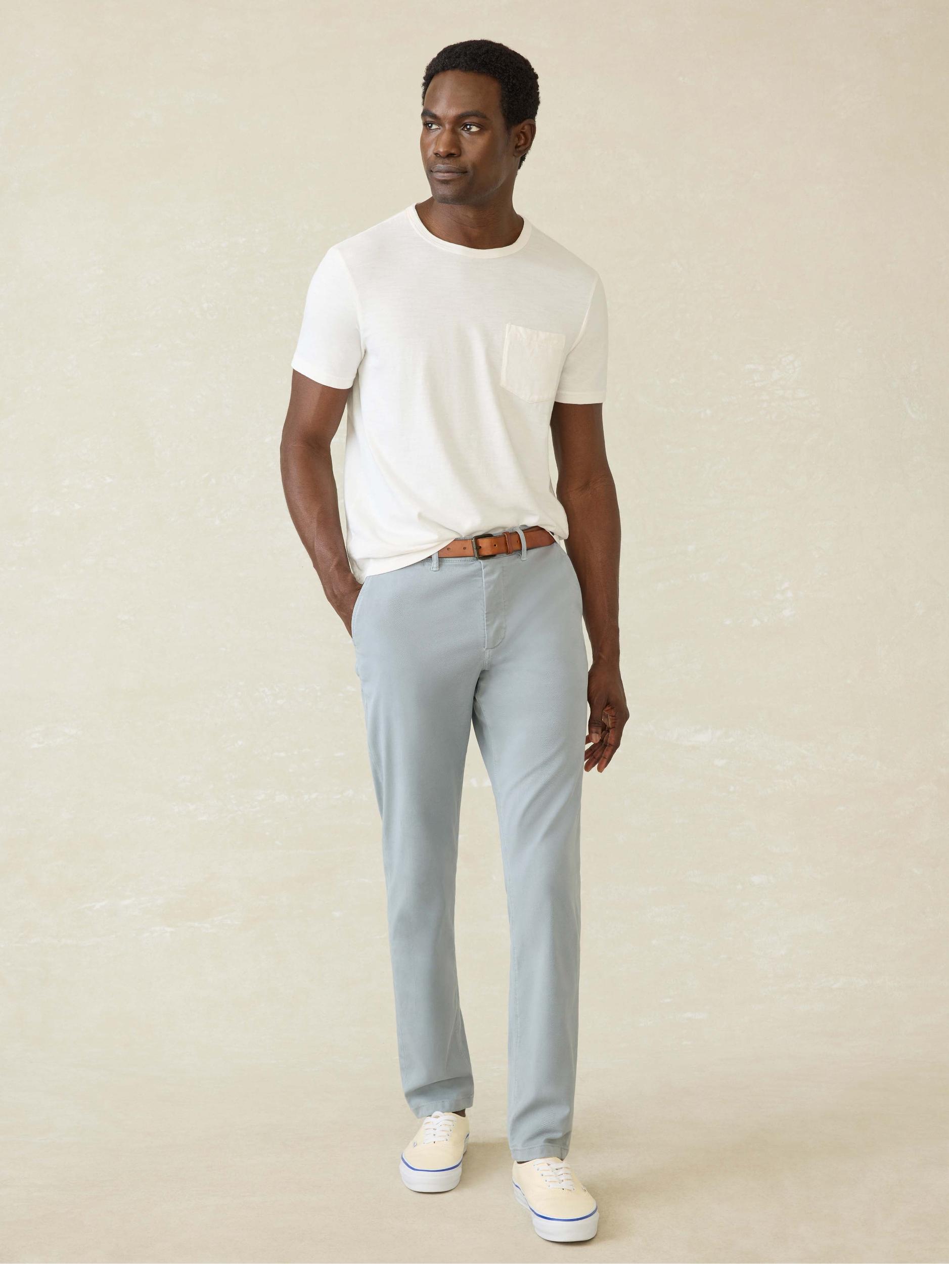 Sunwashed Regenerative Pocket Tee - White Male Product Image