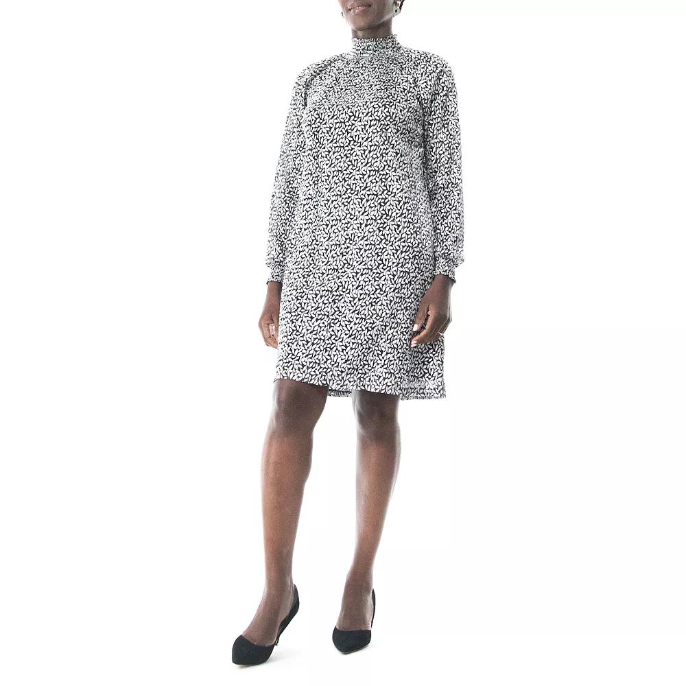 Women's Nina Leonard Foiled Float Dress,  Product Image