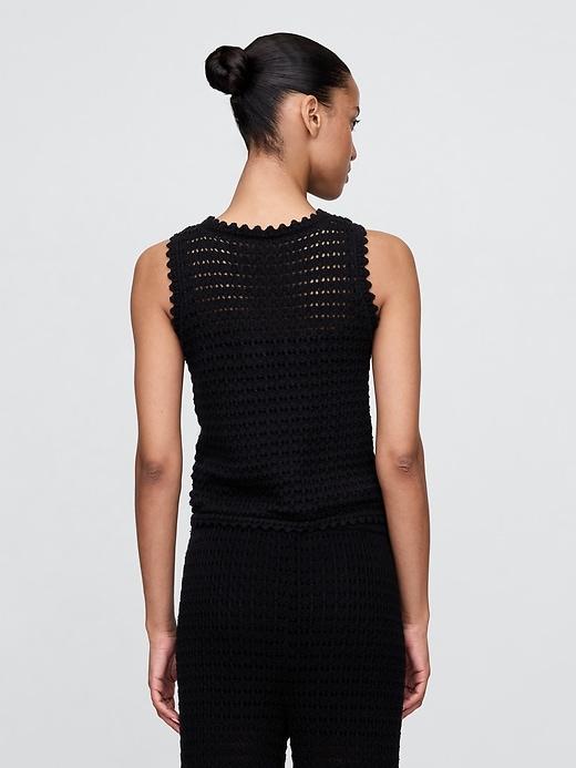 100% Cotton Crochet Tank Top Product Image