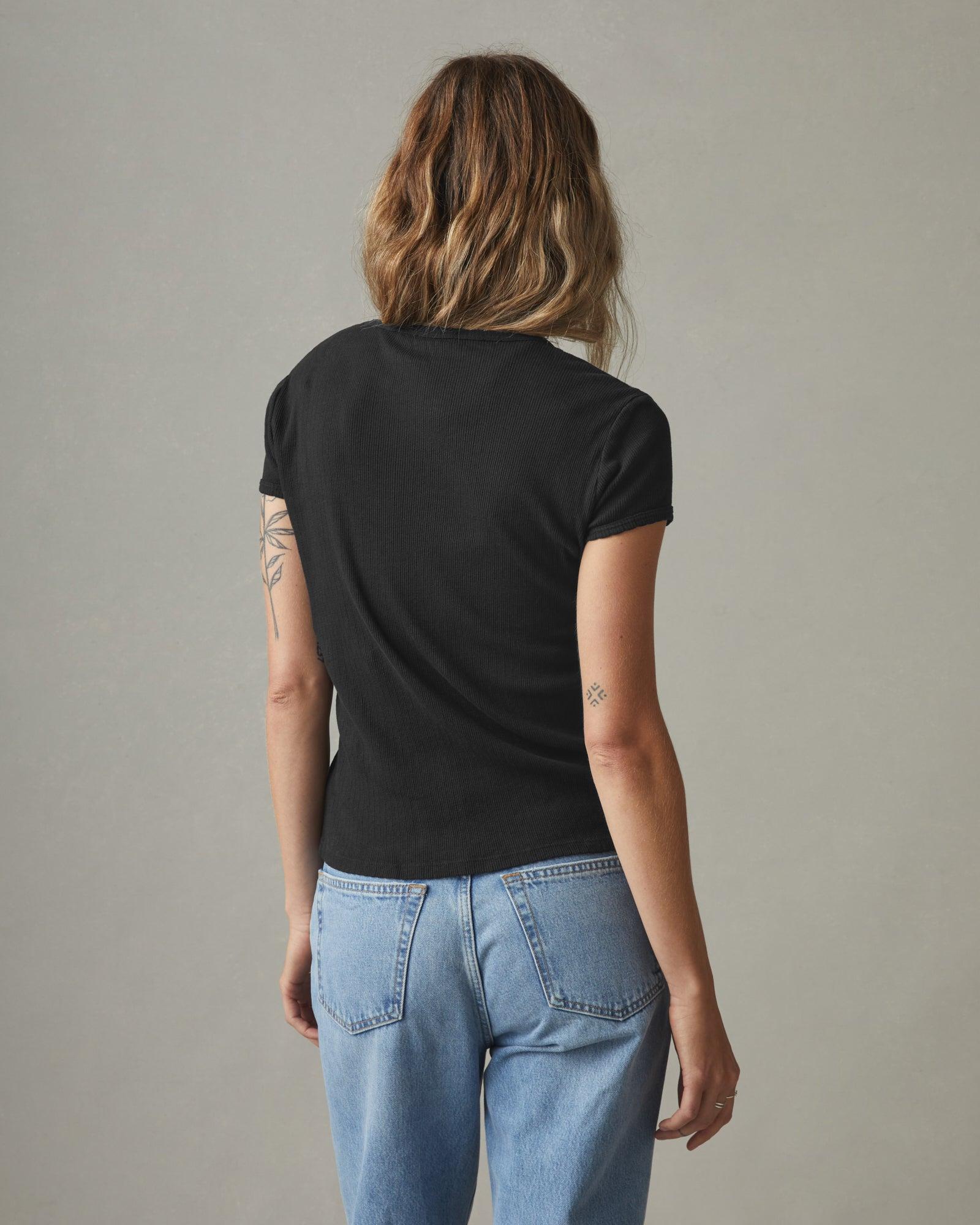 Women's Baby Tee - Black Female Product Image