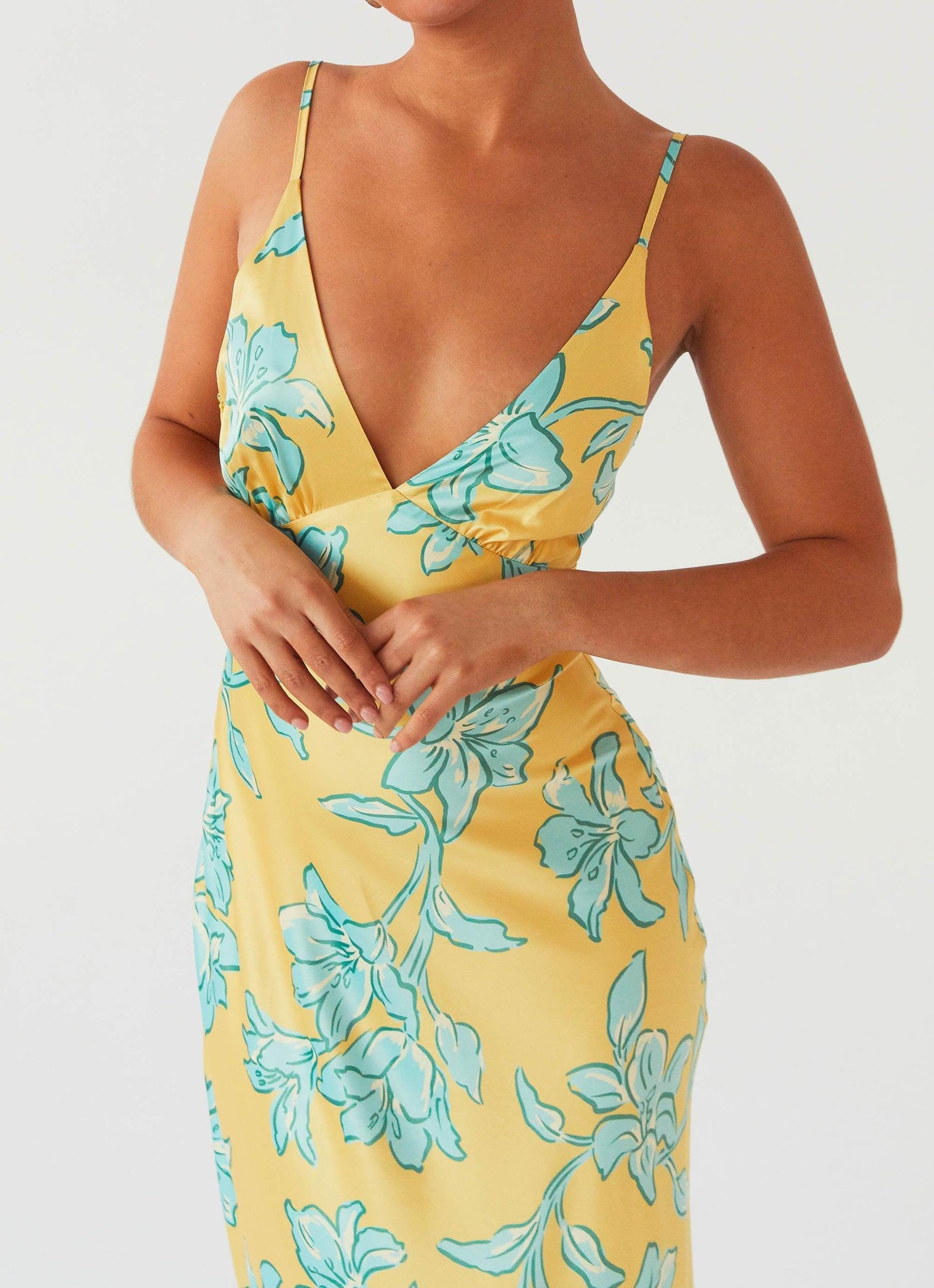 Sorrento Sun Maxi Dress - Golden Bloom Product Image