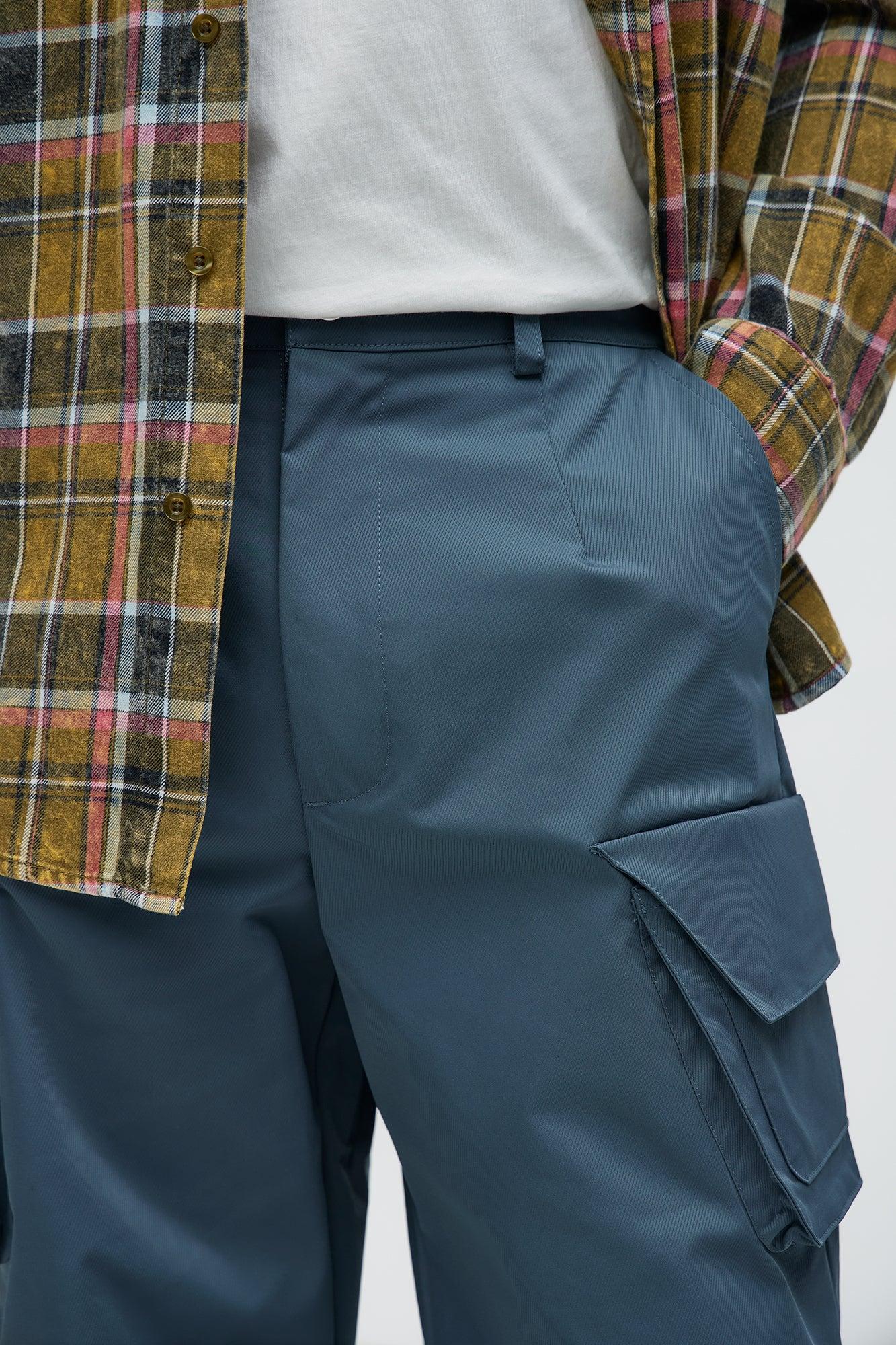 Baggy Belden Cargo Pants - Slate Grey Product Image