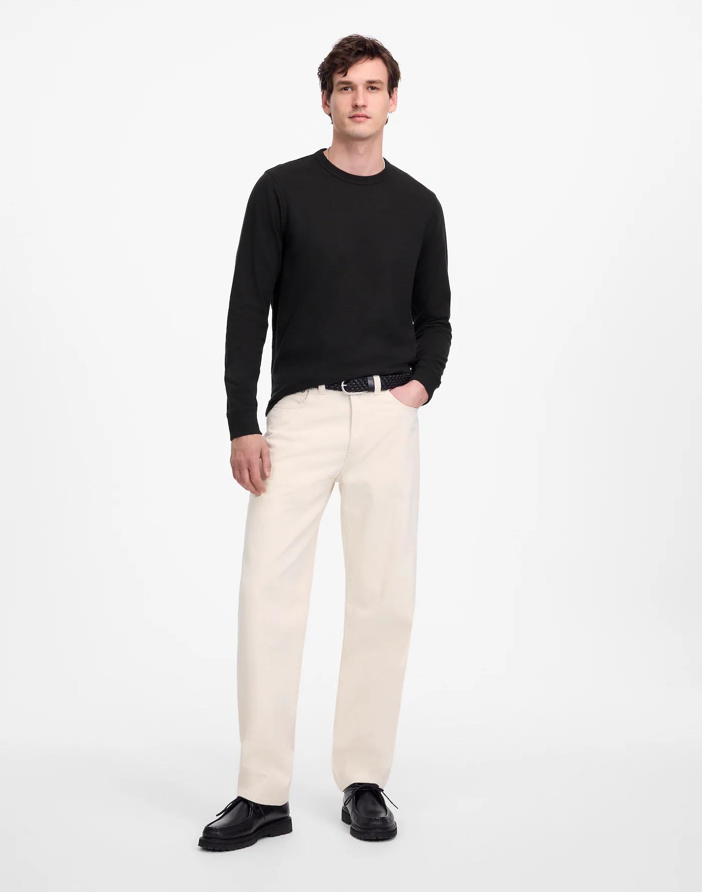 Heavyweight Slub Cotton Long-Sleeve Tee Product Image