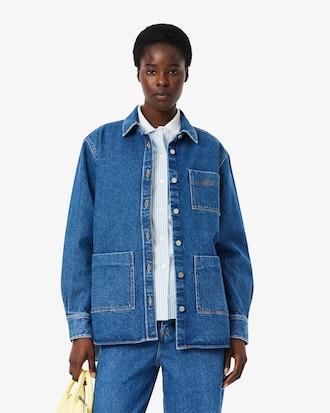 Oversized Denim Overshirt Product Image