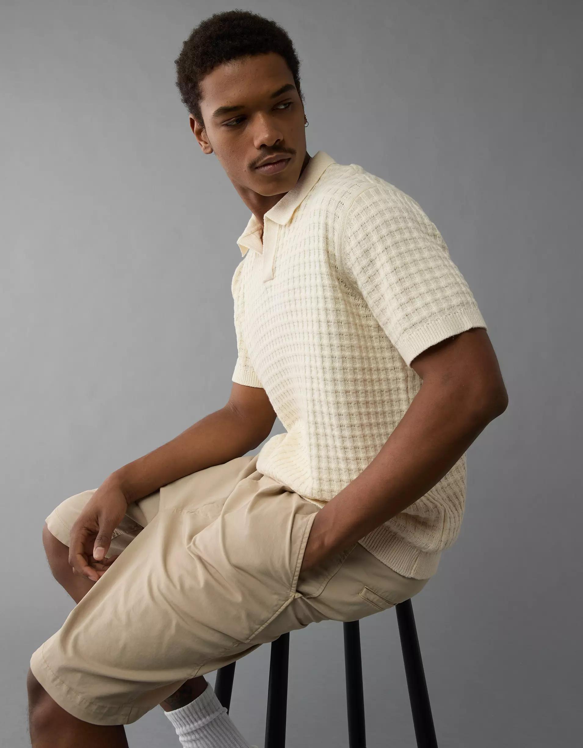 AE Weekend Sweater Polo Shirt Product Image